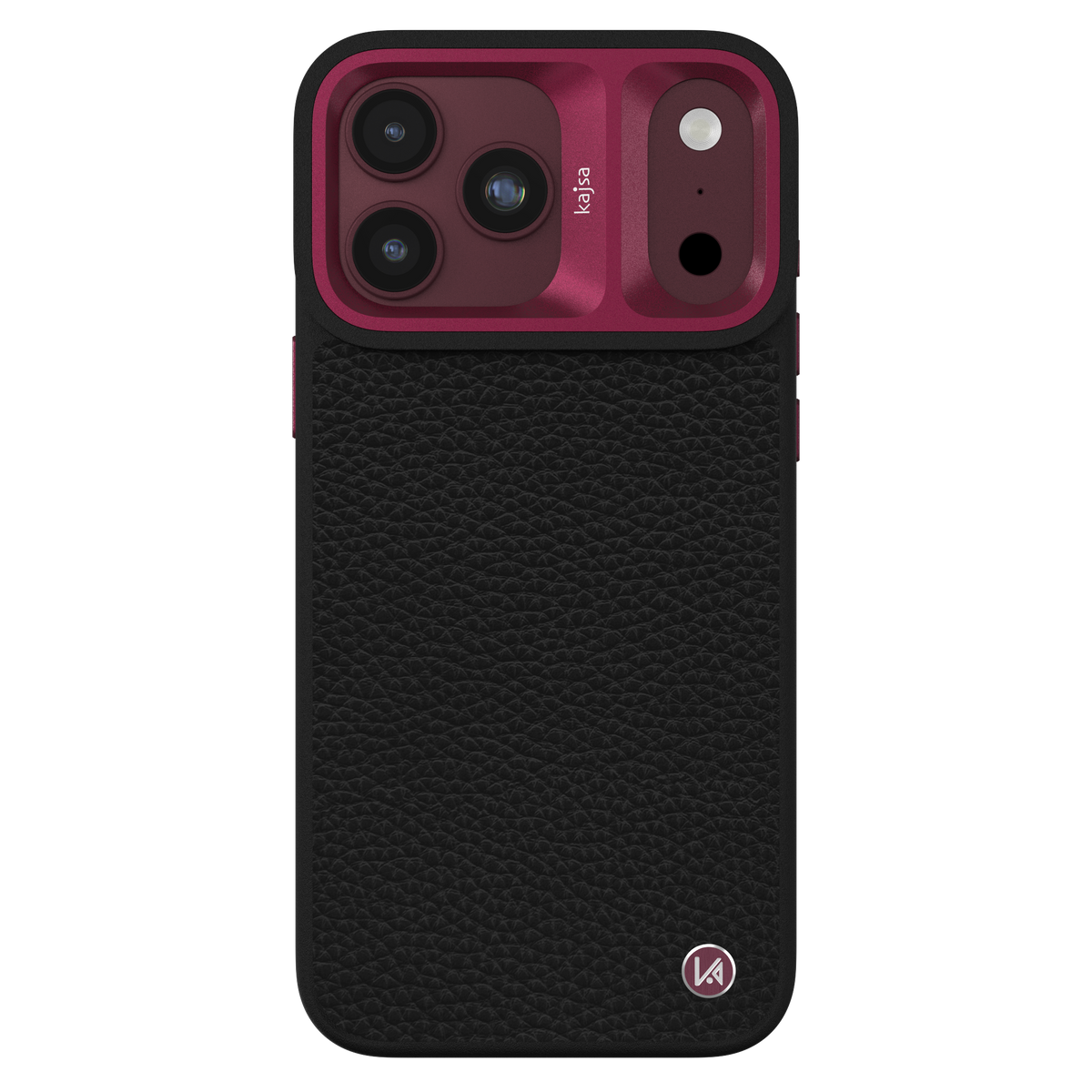 Genuine Leather Togo Litchi Pattern Back Case for iPhone 18 (MagSafe Compatible)