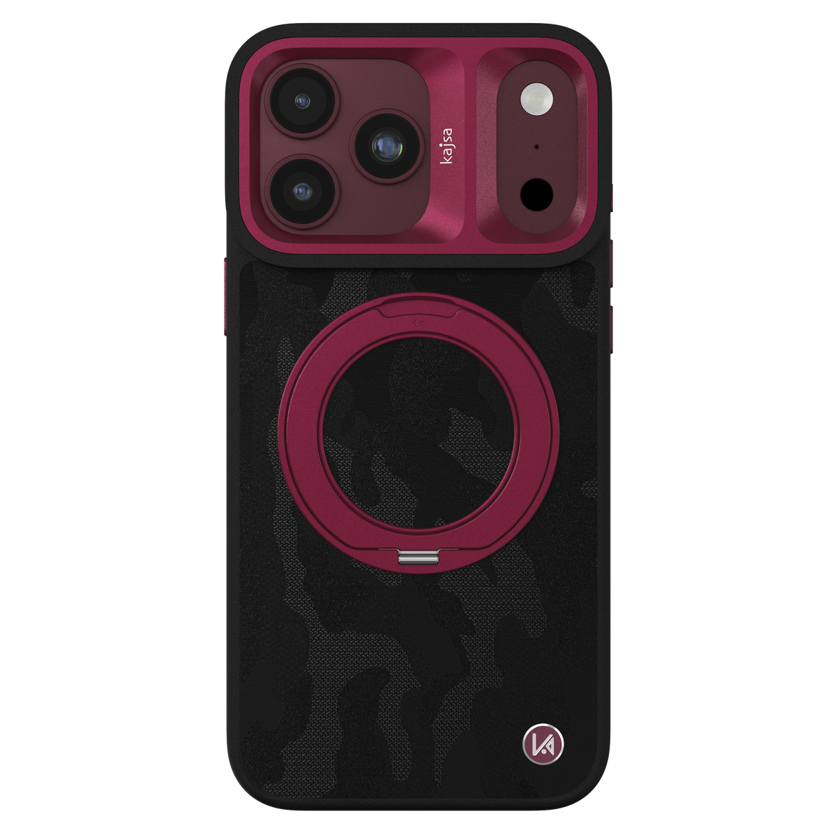 GeoRing Collection - Camo Satin Back Case for iPhone 18 (MagSafe Compatible)