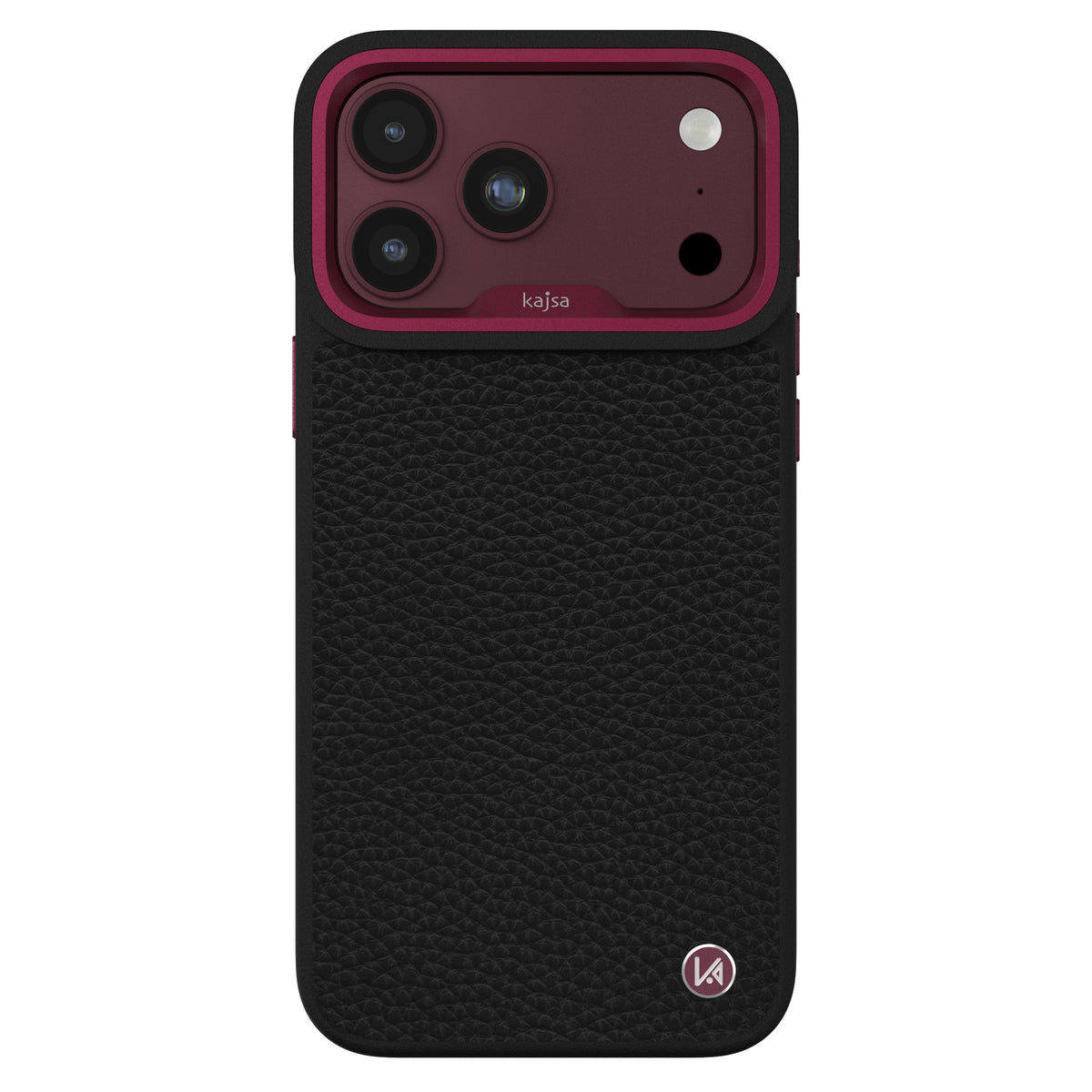 Genuine Leather Togo Litchi Pattern Back Case for iPhone 18 (MagSafe Compatible)
