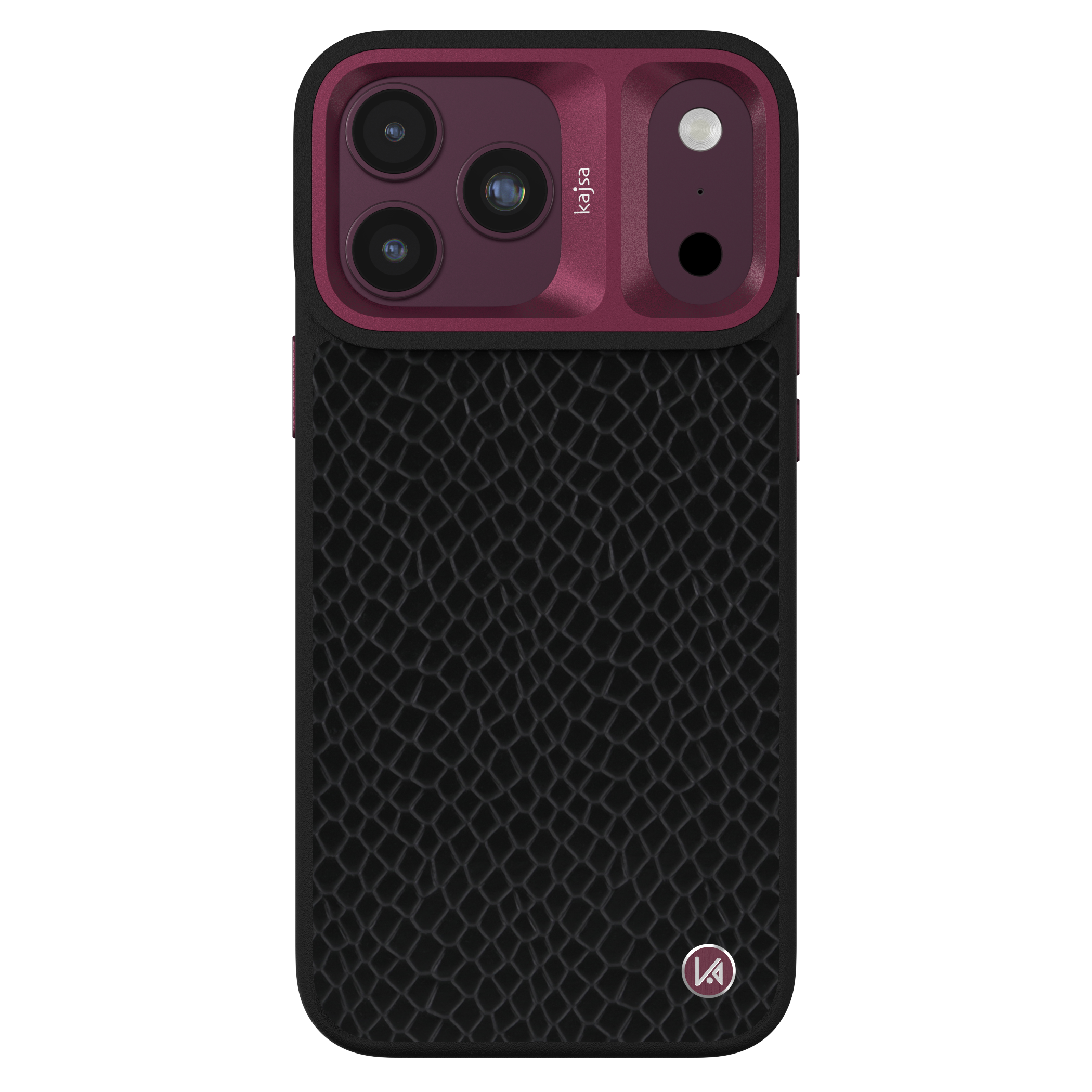 Genuine Leather Pearl Pattern Back Case for iPhone 18 (MagSafe Compatible)