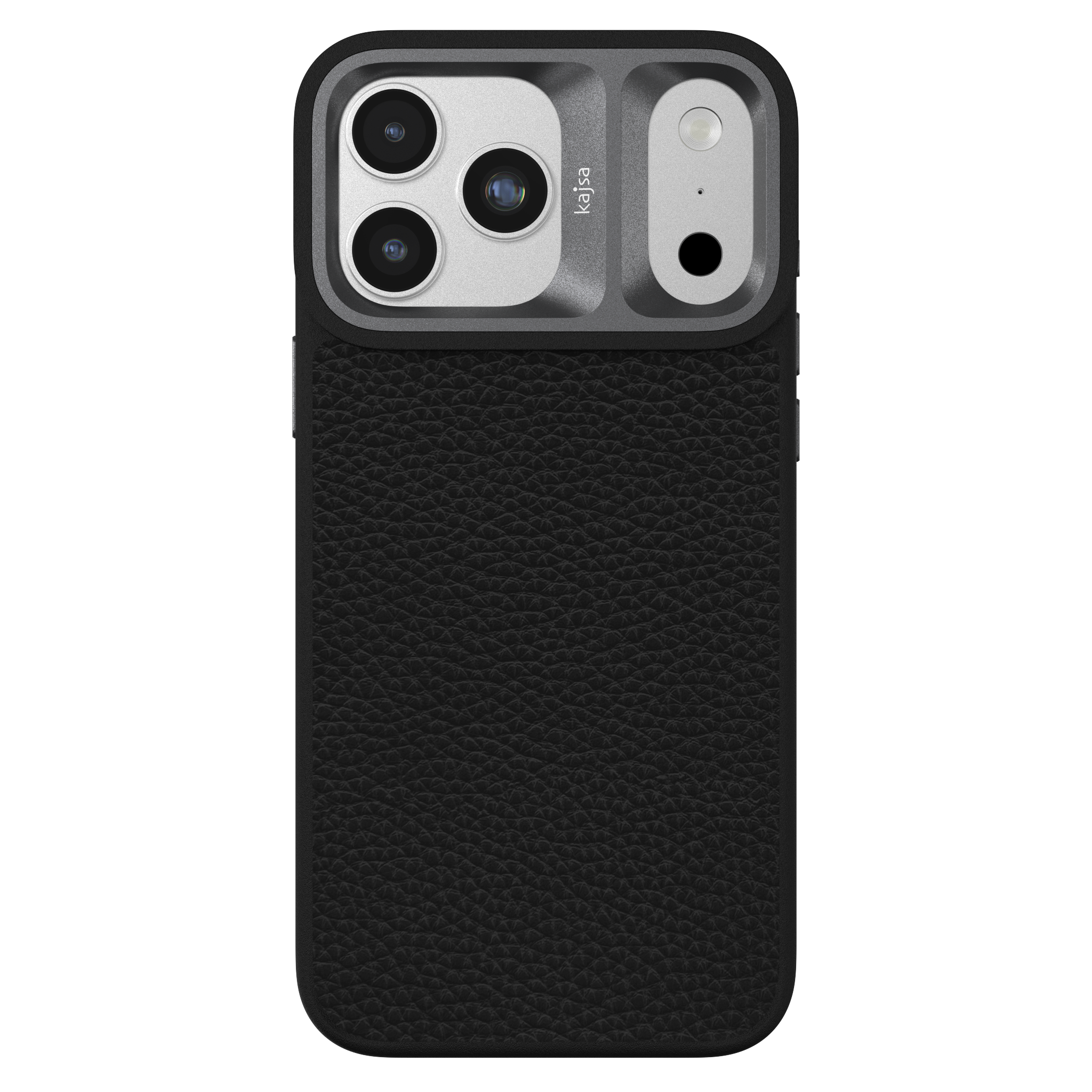 Genuine Leather Togo Litchi Pattern Back Case for iPhone 17 (MagSafe Compatible)