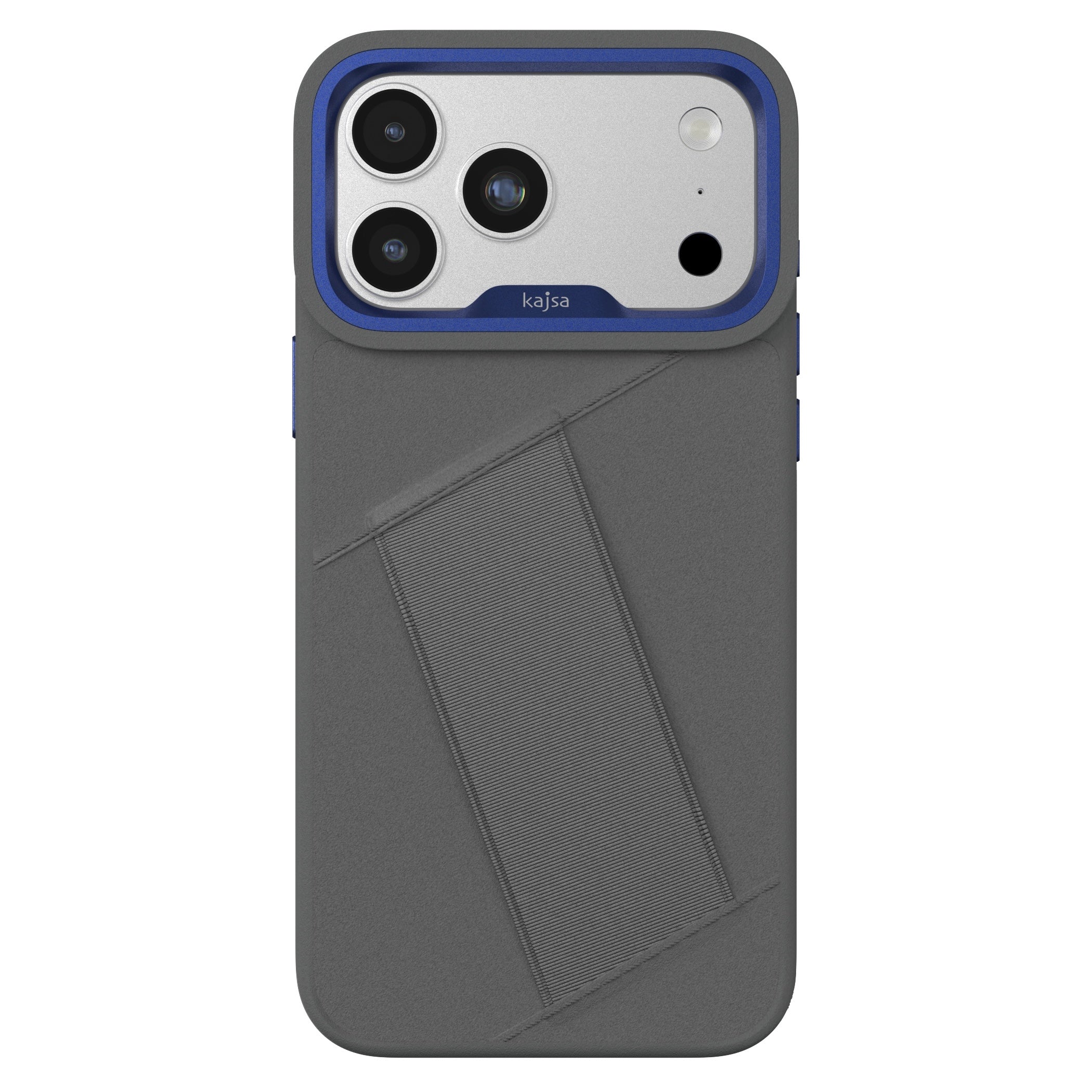 Preppie Collection - Elastic Hand Grip back case for iPhone 17