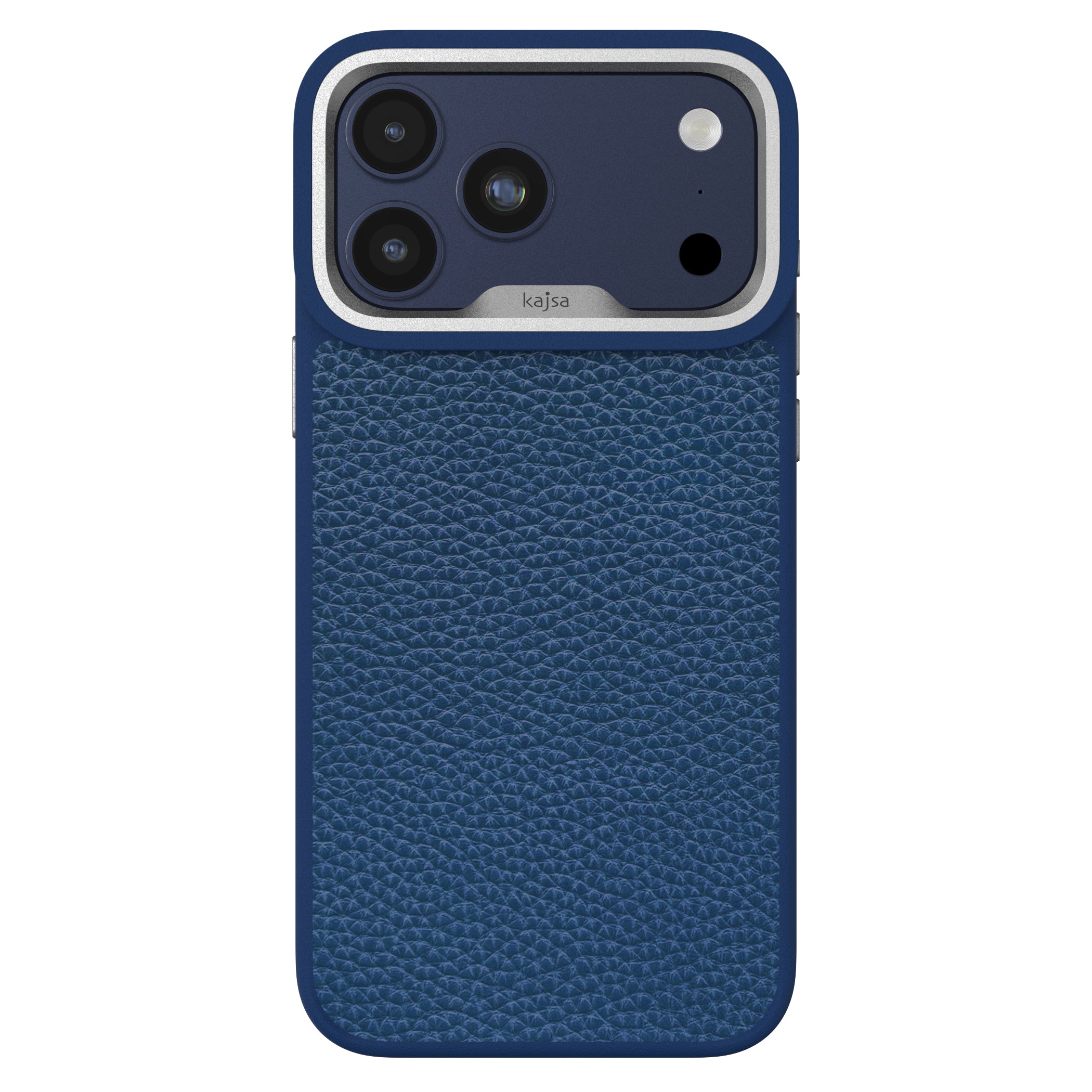 Genuine Leather Togo Litchi Pattern Back Case for iPhone 17 (MagSafe Compatible)