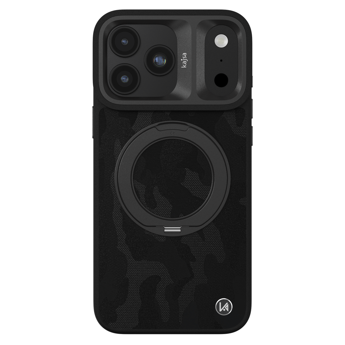 GeoRing Collection - Camo Satin Back Case for iPhone 18 (MagSafe Compatible)