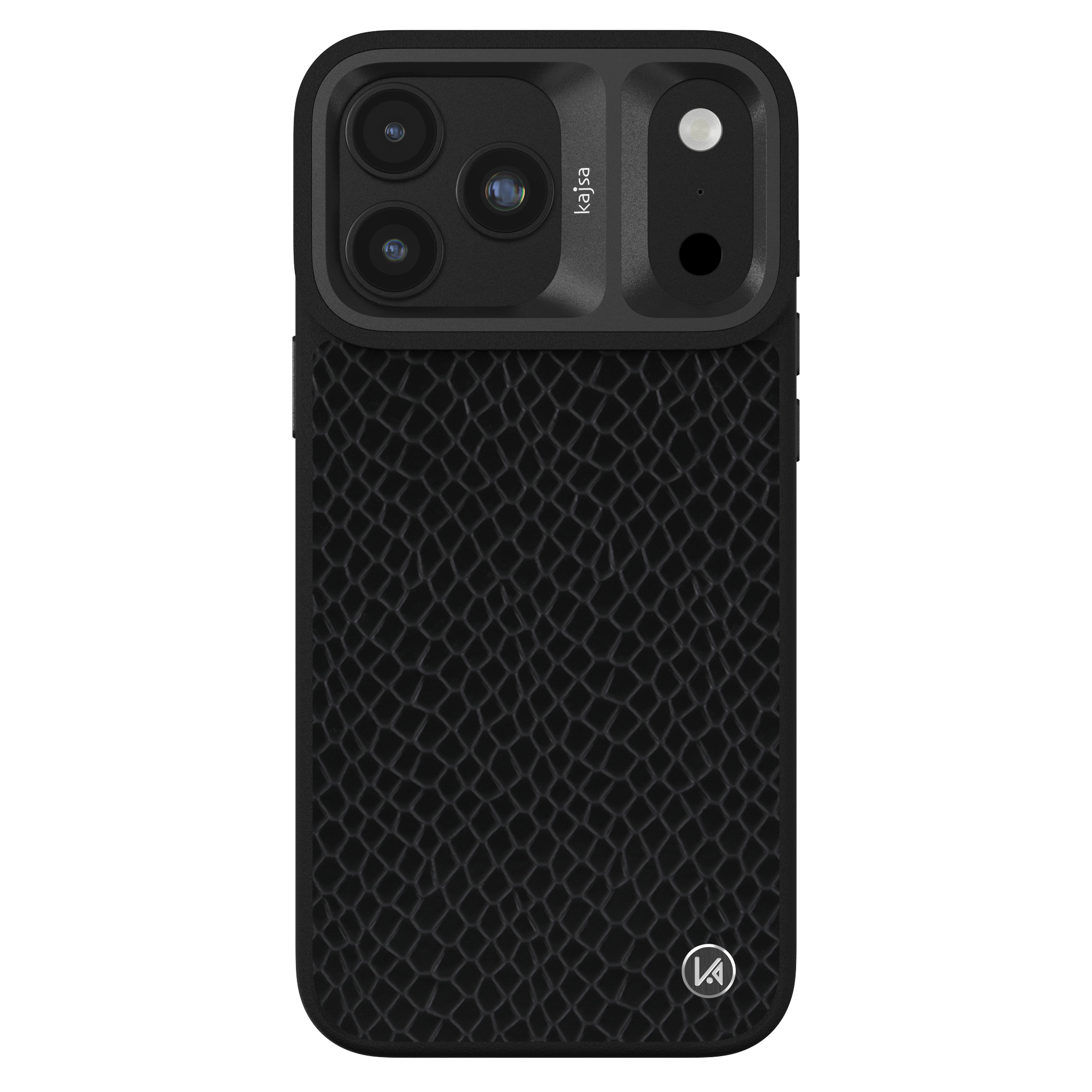 Genuine Leather Pearl Pattern Back Case for iPhone 18 (MagSafe Compatible)