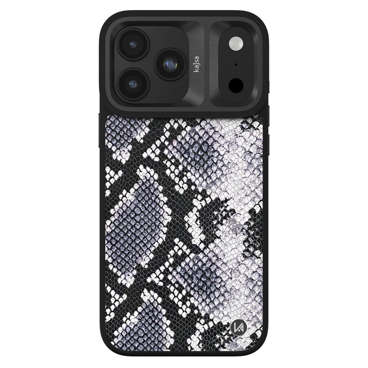 Glamorous Collection - Genuine Leather Snake Pattern Back Case for iPhone 18 (MagSafe Compatible)
