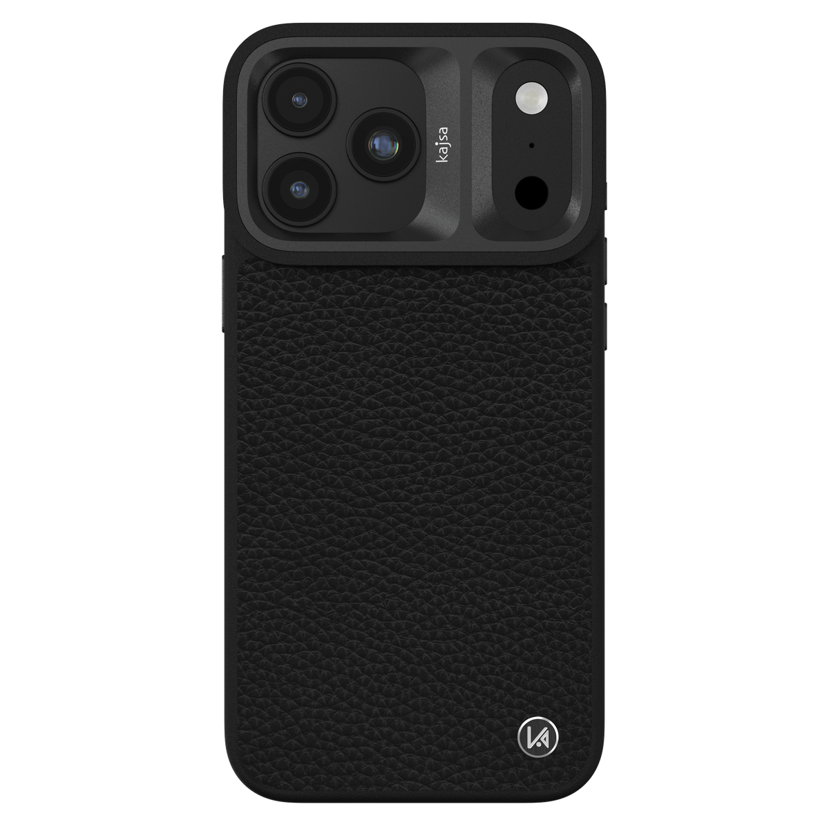 Genuine Leather Togo Litchi Pattern Back Case for iPhone 18 (MagSafe Compatible)