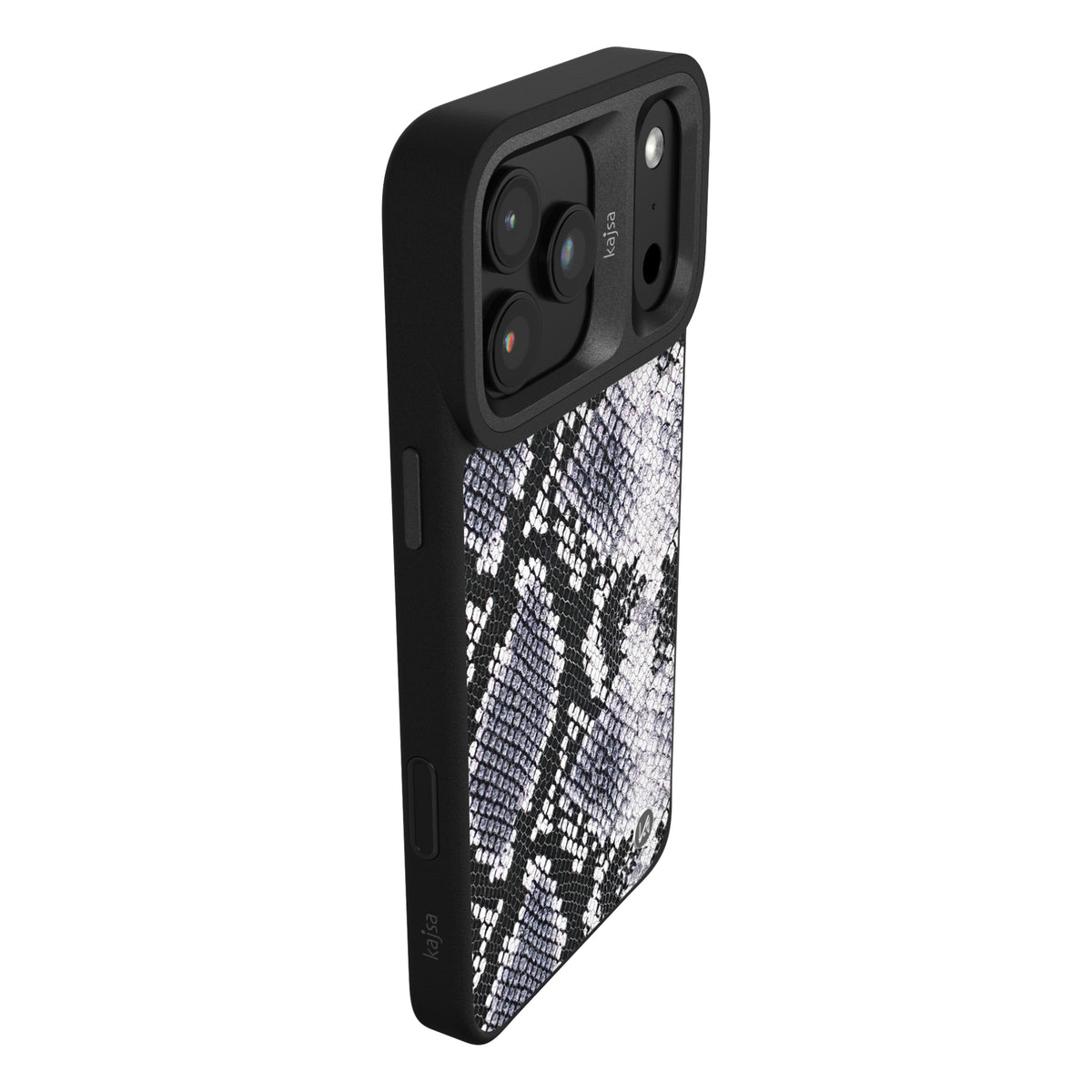 Glamorous Collection - Genuine Leather Snake Pattern Back Case for iPhone 18 (MagSafe Compatible)