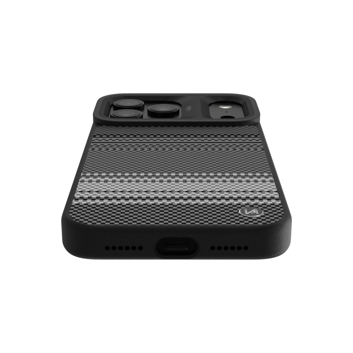 Resort Collection - Gradient Stripe Pattern Back Case for iPhone 18 (MagSafe Compatible)