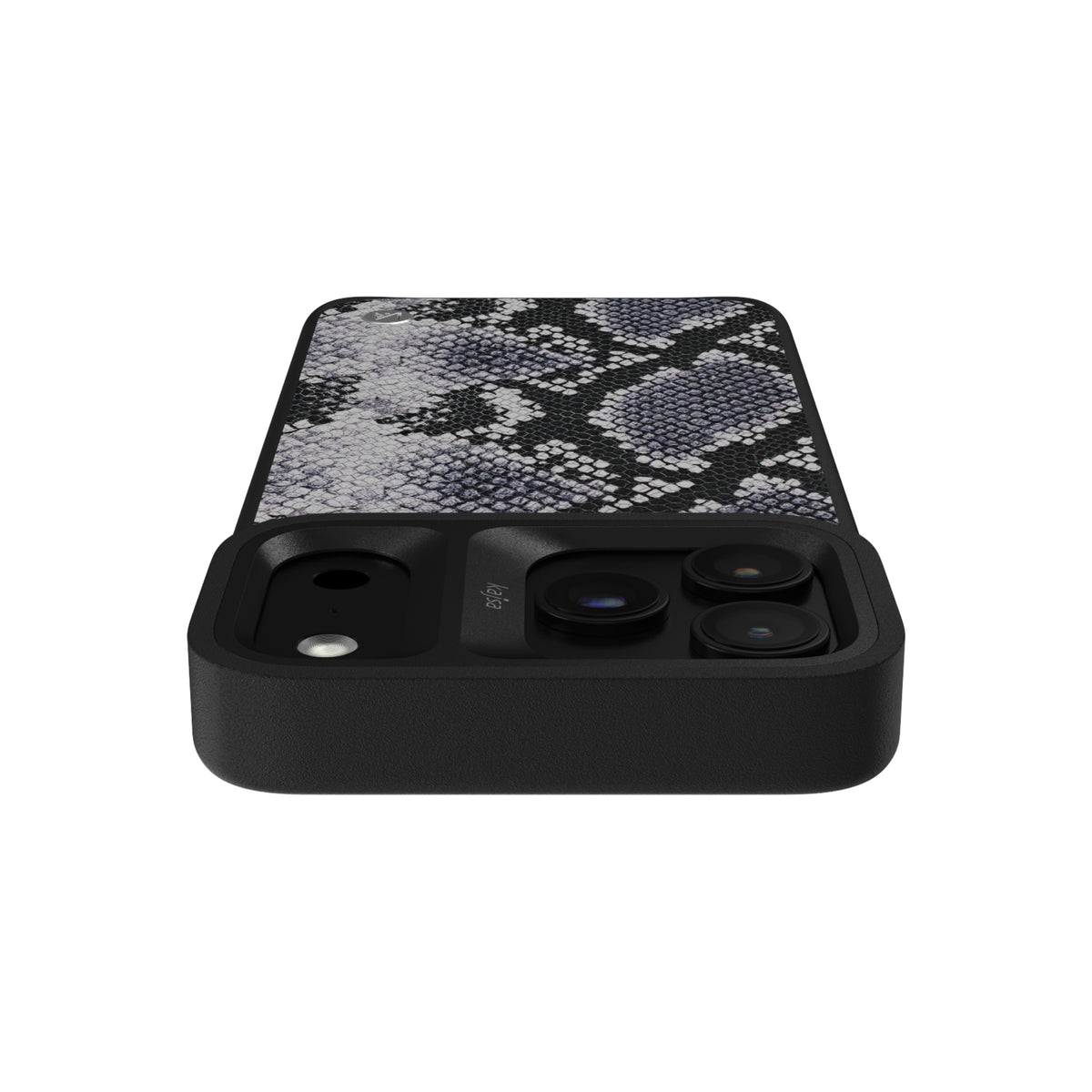 Glamorous Collection - Genuine Leather Snake Pattern Back Case for iPhone 18 (MagSafe Compatible)