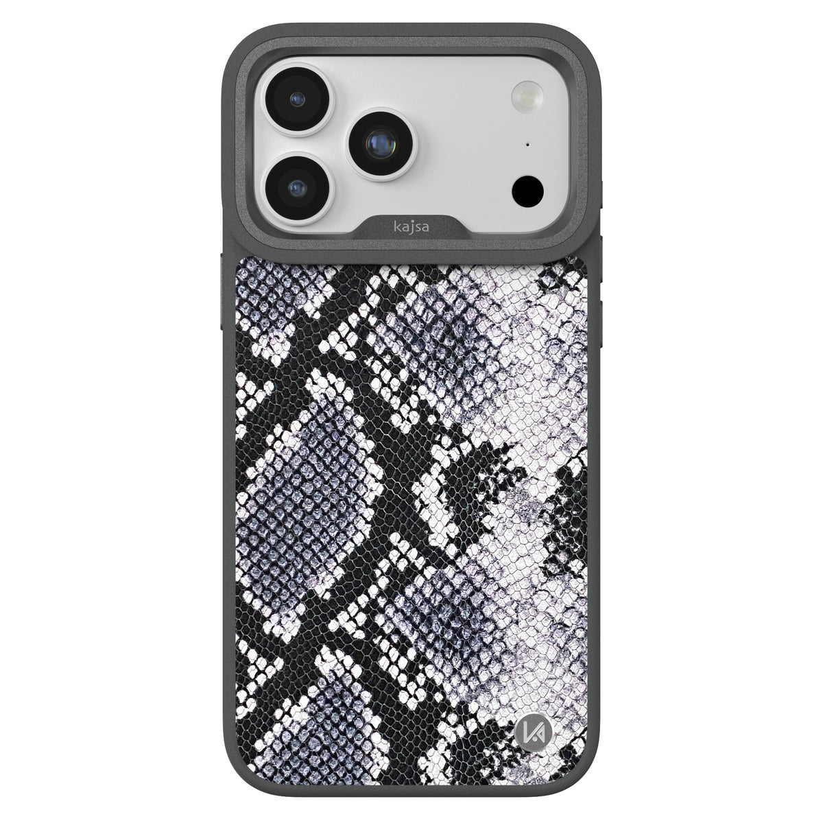 Glamorous Collection - Genuine Leather Snake Pattern Back Case for iPhone 18 (MagSafe Compatible)