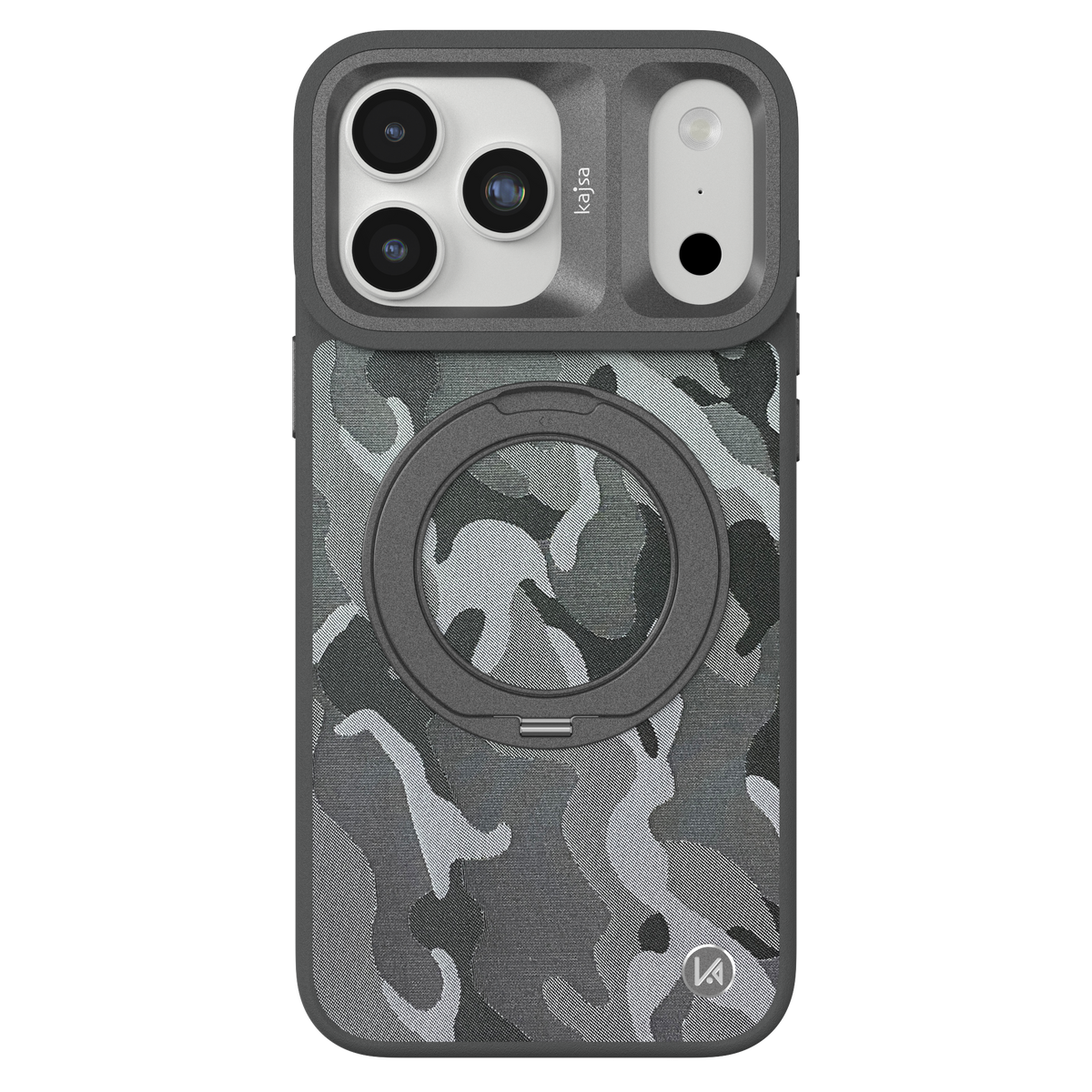 GeoRing Collection - Camo Satin Back Case for iPhone 18 (MagSafe Compatible)