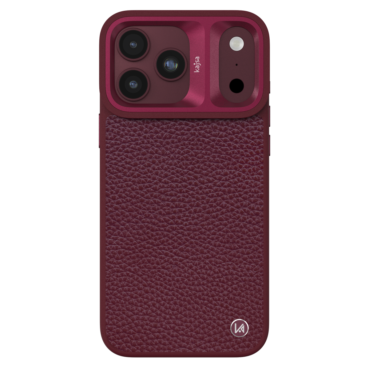 Genuine Leather Togo Litchi Pattern Back Case for iPhone 18 (MagSafe Compatible)