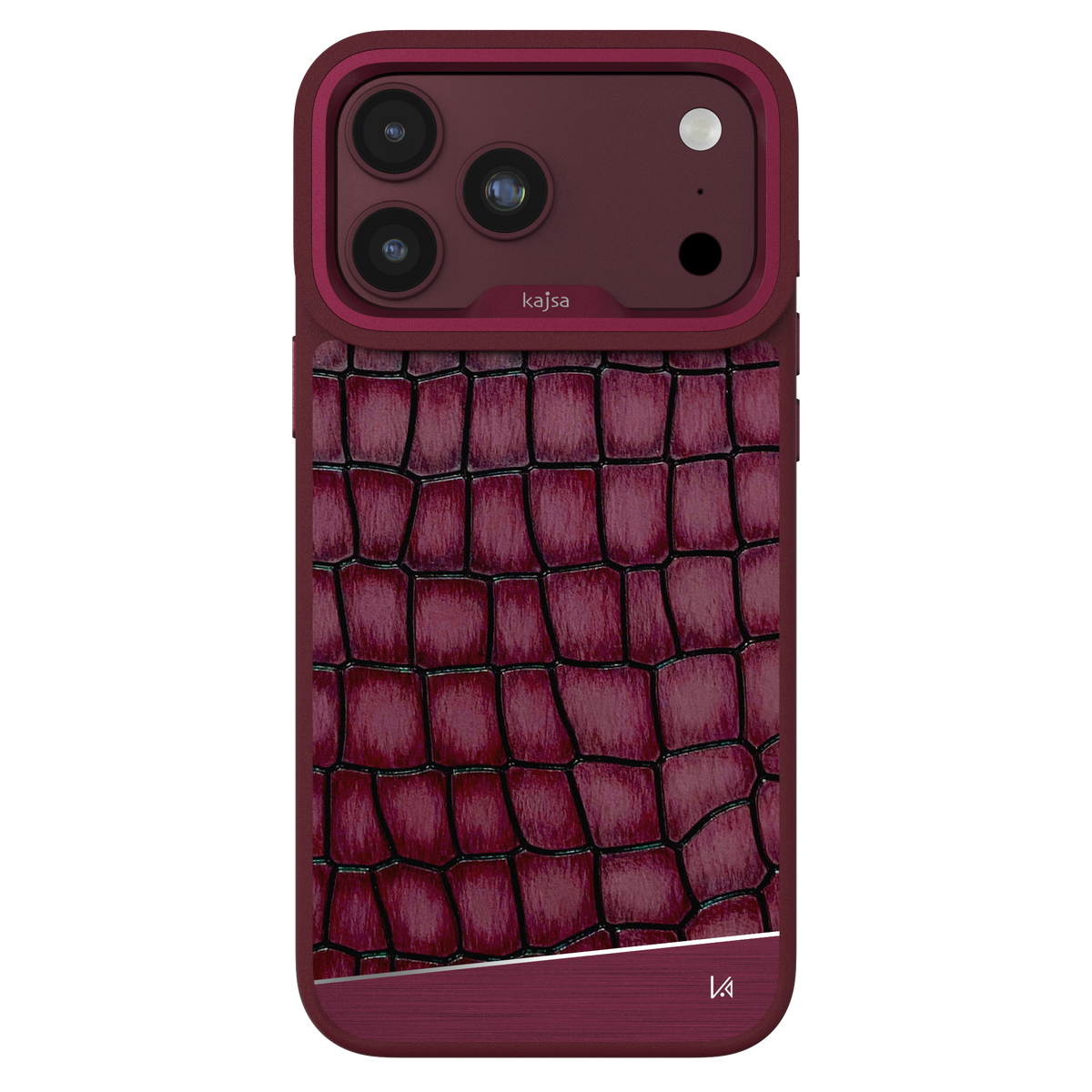 Glamorous Collection - Metallic Croco Back Case for iPhone 18 (MagSafe Compatible)