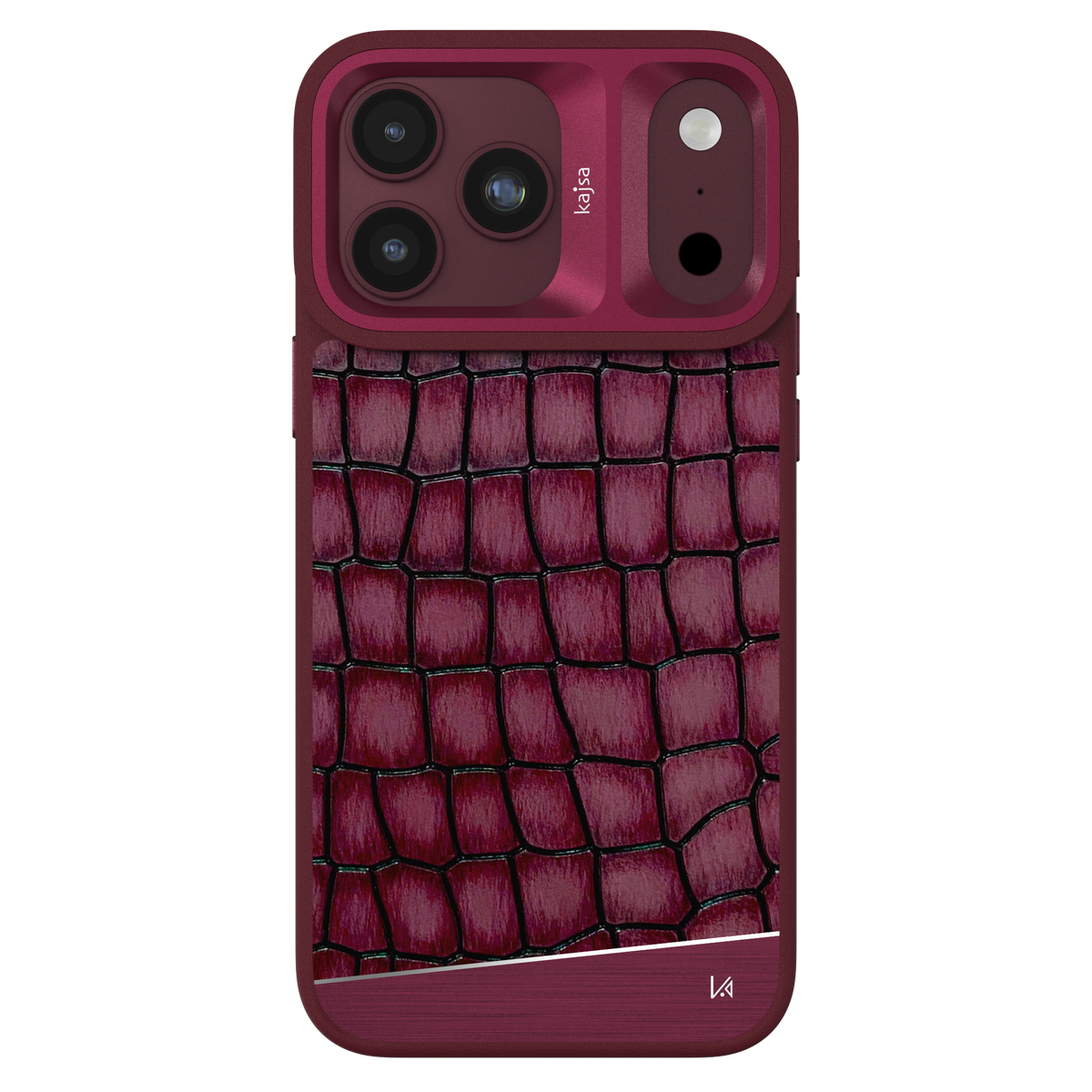 Glamorous Collection - Metallic Croco Back Case for iPhone 18 (MagSafe Compatible)
