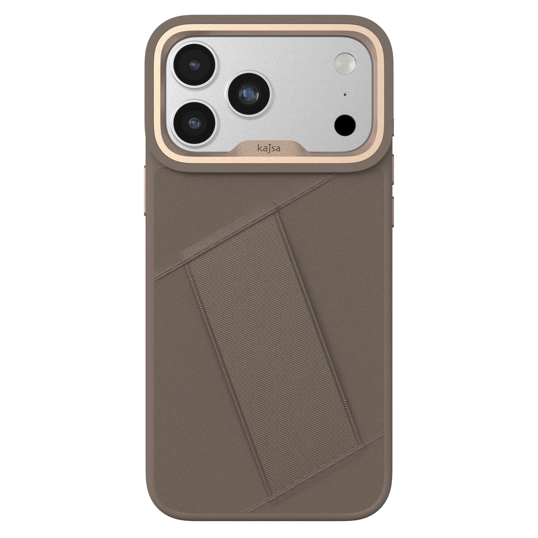 Preppie Collection - Elastic Hand Grip back case for iPhone 17