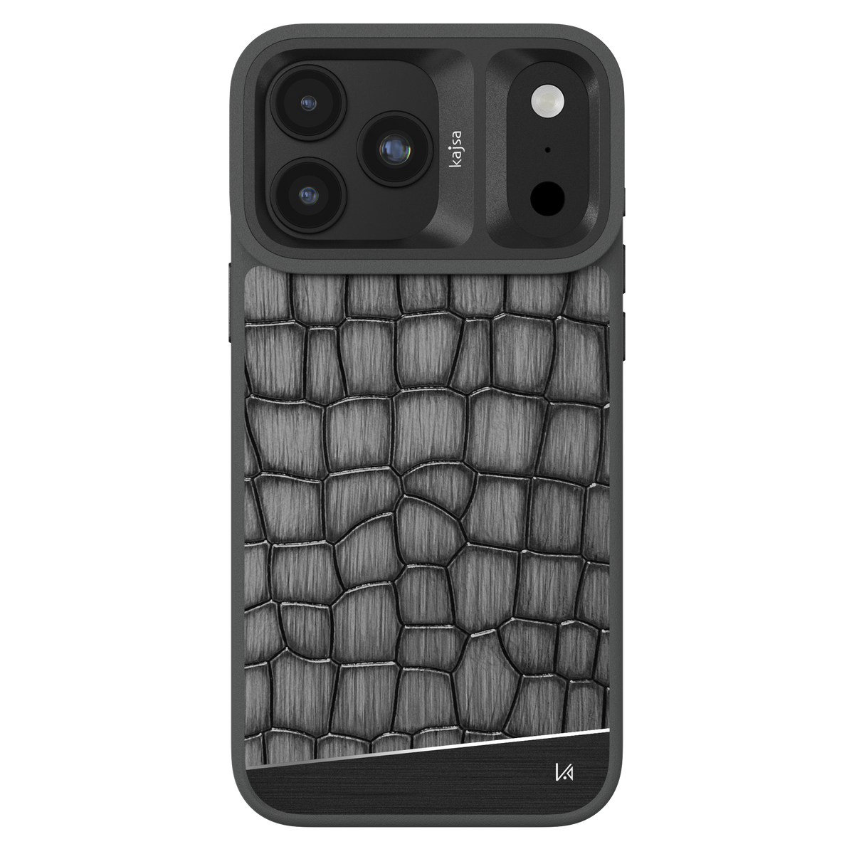 Glamorous Collection - Metallic Croco Back Case for iPhone 18 (MagSafe Compatible)