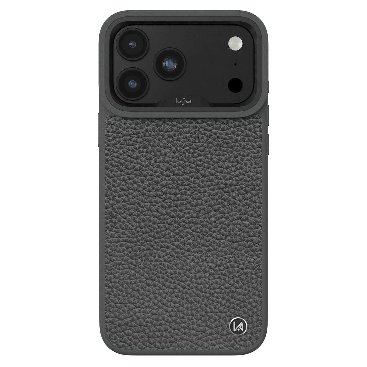 Genuine Leather Togo Litchi Pattern Back Case for iPhone 18 (MagSafe Compatible)