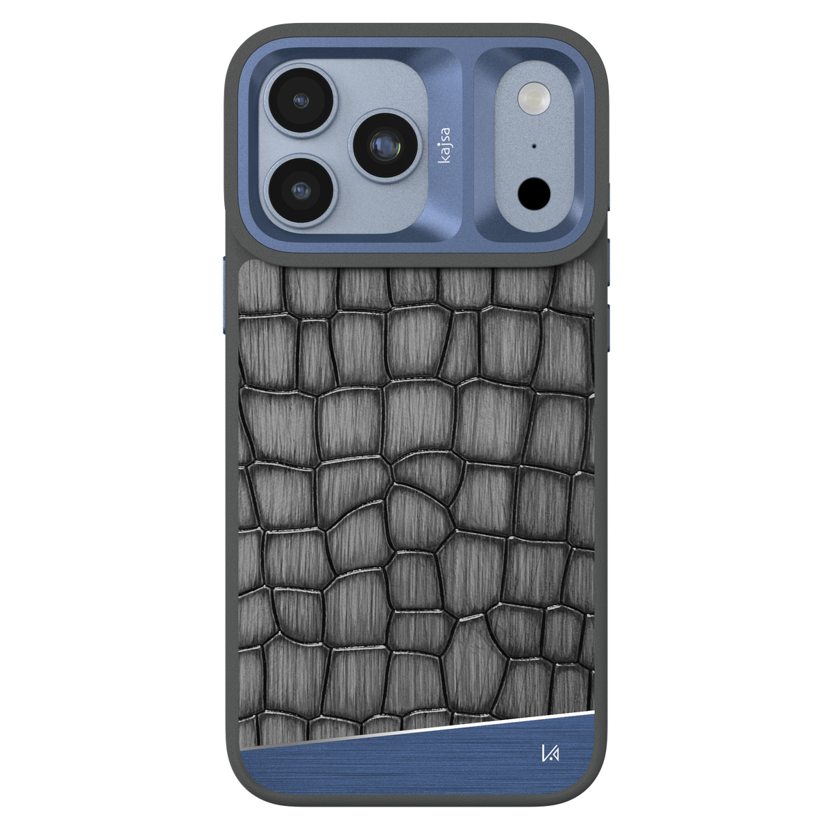 Glamorous Collection - Metallic Croco Back Case for iPhone 18 (MagSafe Compatible)