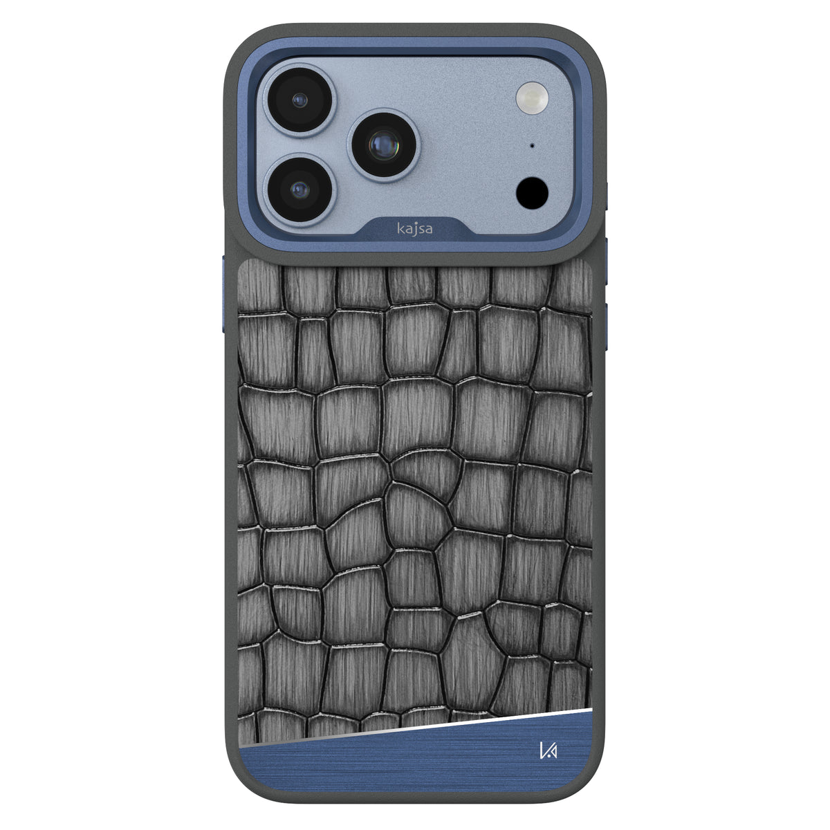 Glamorous Collection - Metallic Croco Back Case for iPhone 18 (MagSafe Compatible)