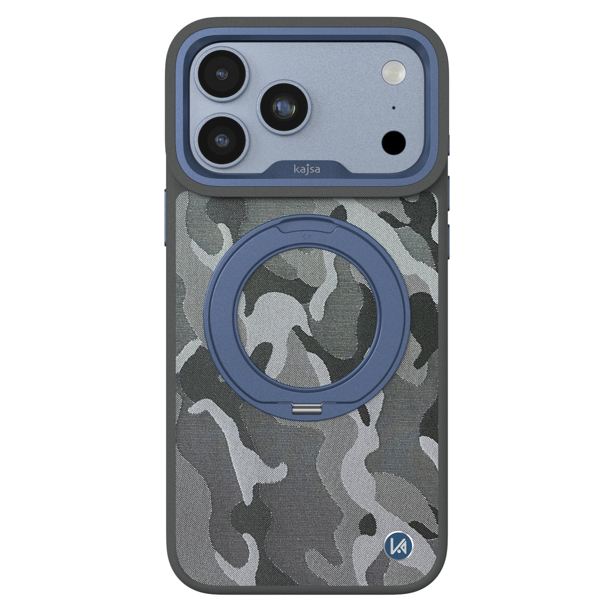 GeoRing Collection - Camo Satin Back Case for iPhone 18 (MagSafe Compatible)