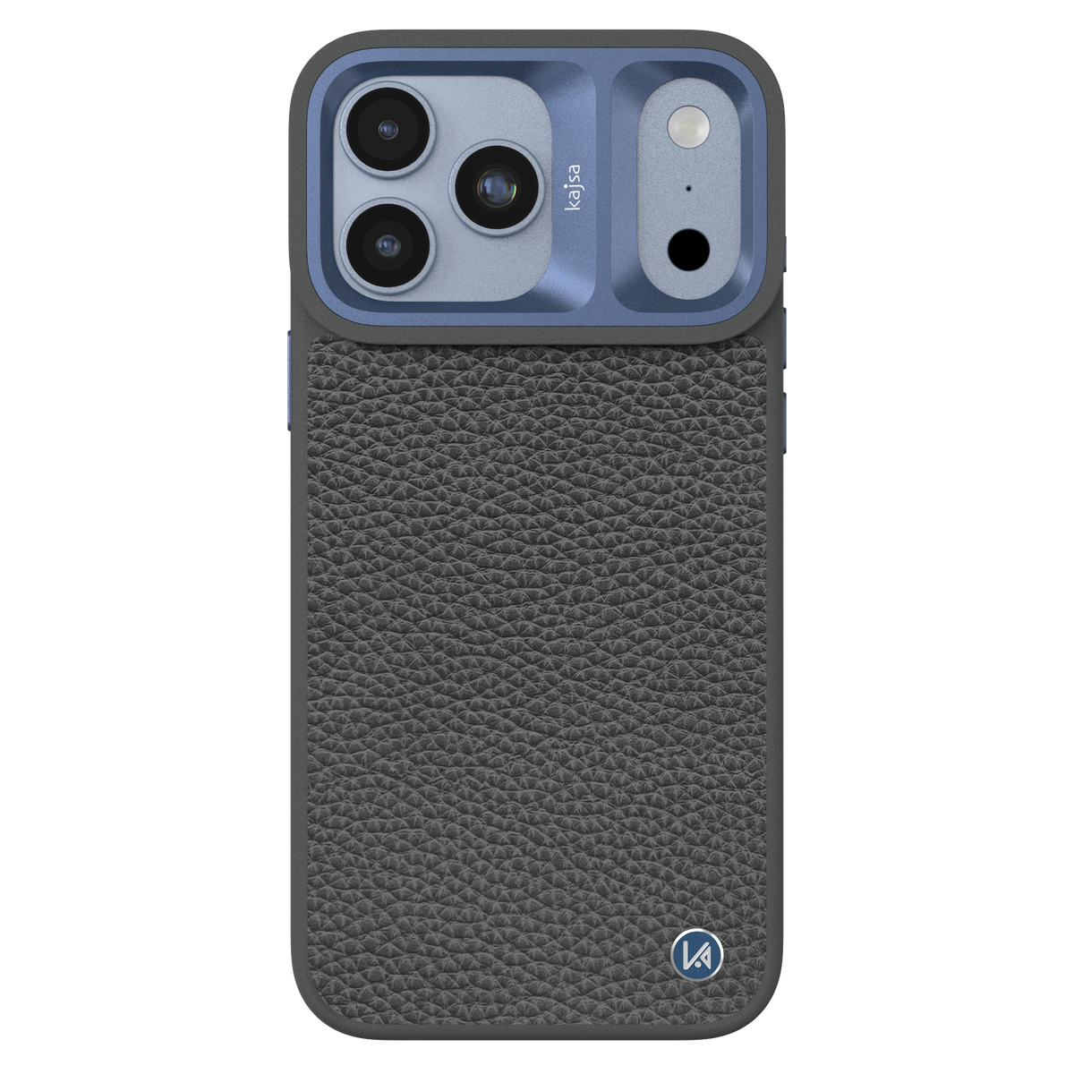 Genuine Leather Togo Litchi Pattern Back Case for iPhone 18 (MagSafe Compatible)