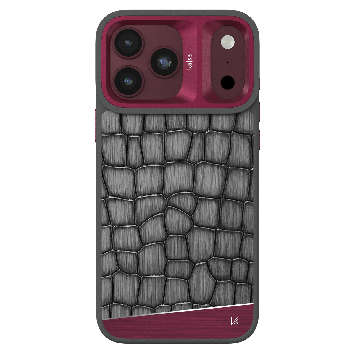 Glamorous Collection - Metallic Croco Back Case for iPhone 18 (MagSafe Compatible)