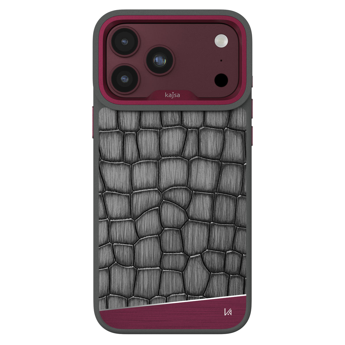 Glamorous Collection - Metallic Croco Back Case for iPhone 18 (MagSafe Compatible)