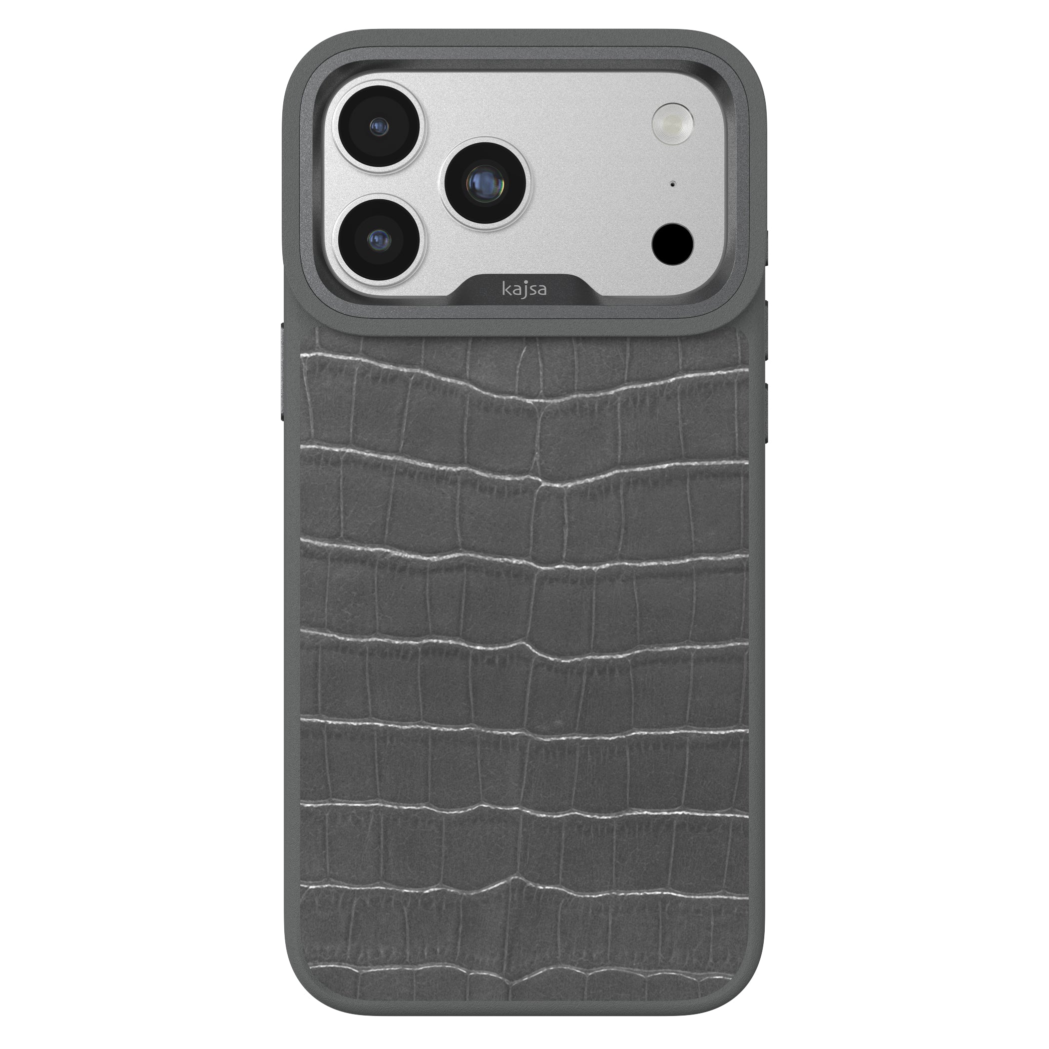 Neo Classic Collection - Genuine Croco Pattern Leather Back Case for iPhone 17 (MagSafe Compatible)