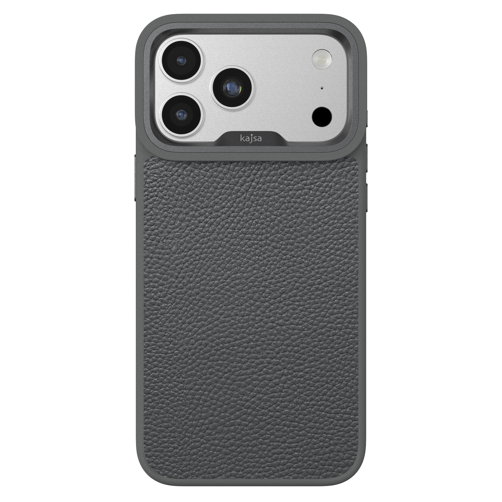 Preppie Collection - Litchi Pattern Back Case for iPhone 17 (MagSafe Compatible)