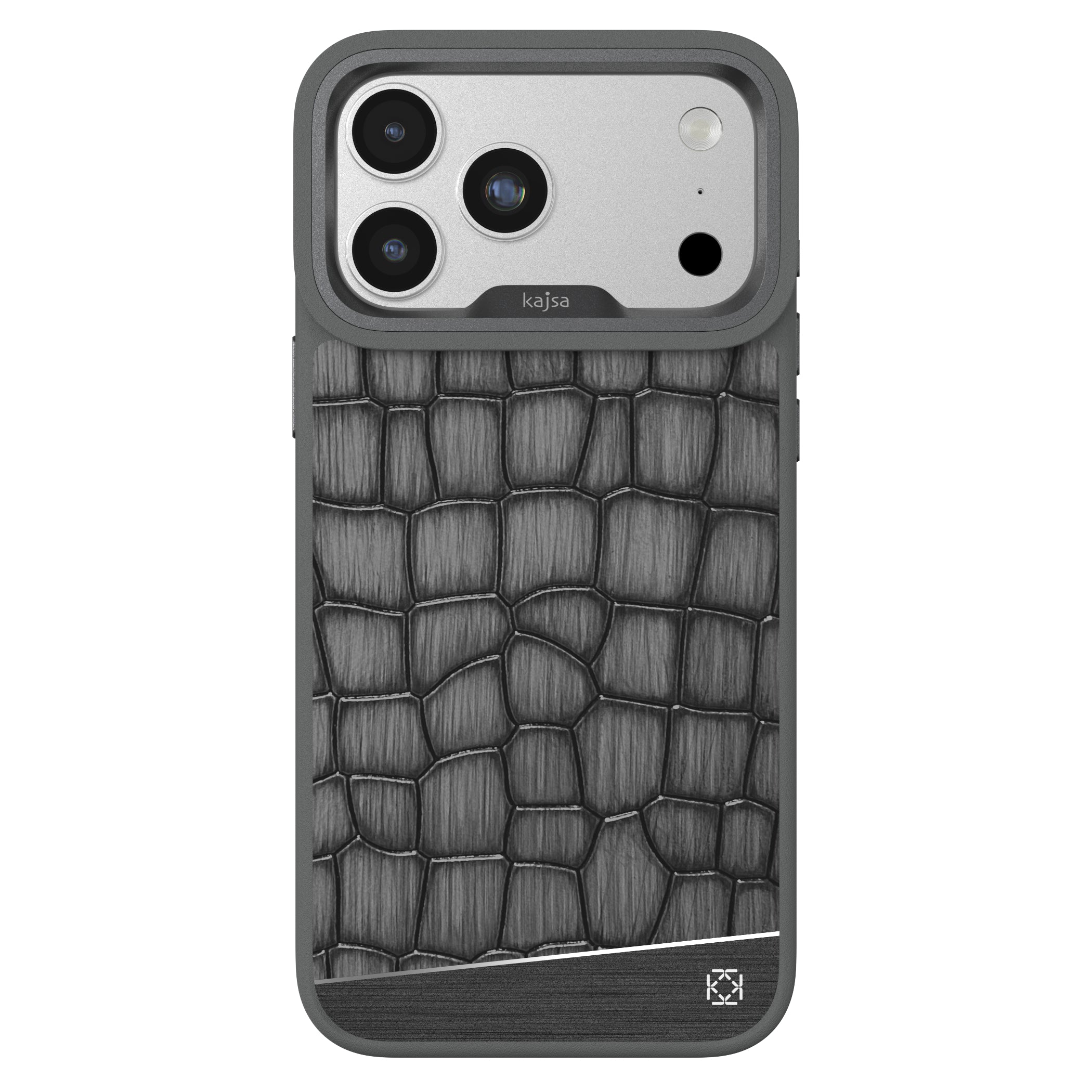 Glamorous Collection - Metallic Croco 2 Back Case for iPhone 17 (MagSafe Compatible)