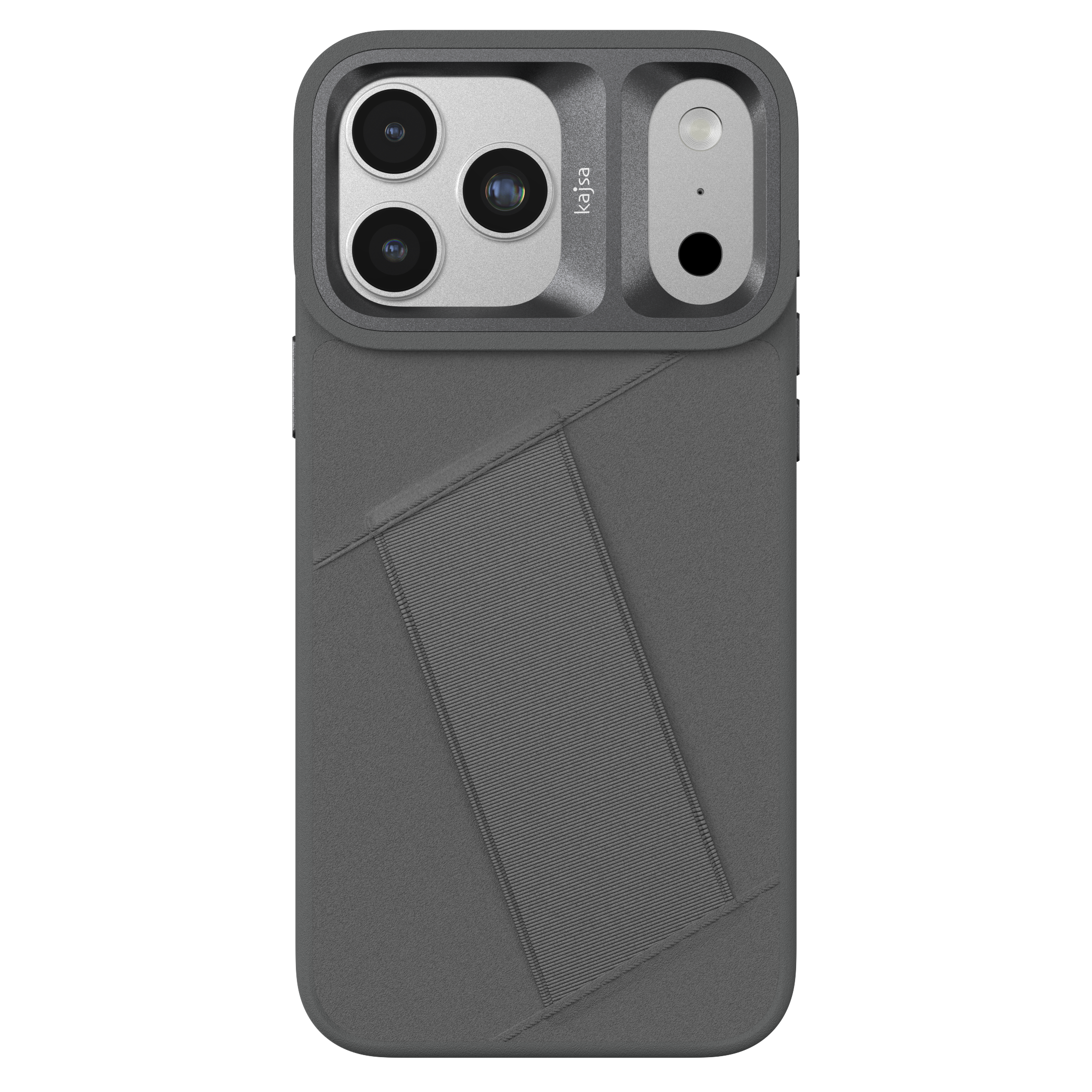 Preppie Collection - Elastic Hand Grip back case for iPhone 17