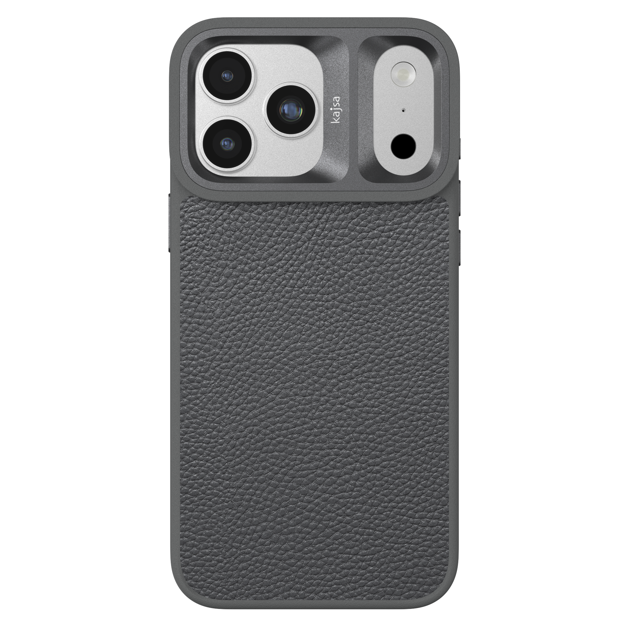 Preppie Collection - Litchi Pattern Back Case for iPhone 17 (MagSafe Compatible)