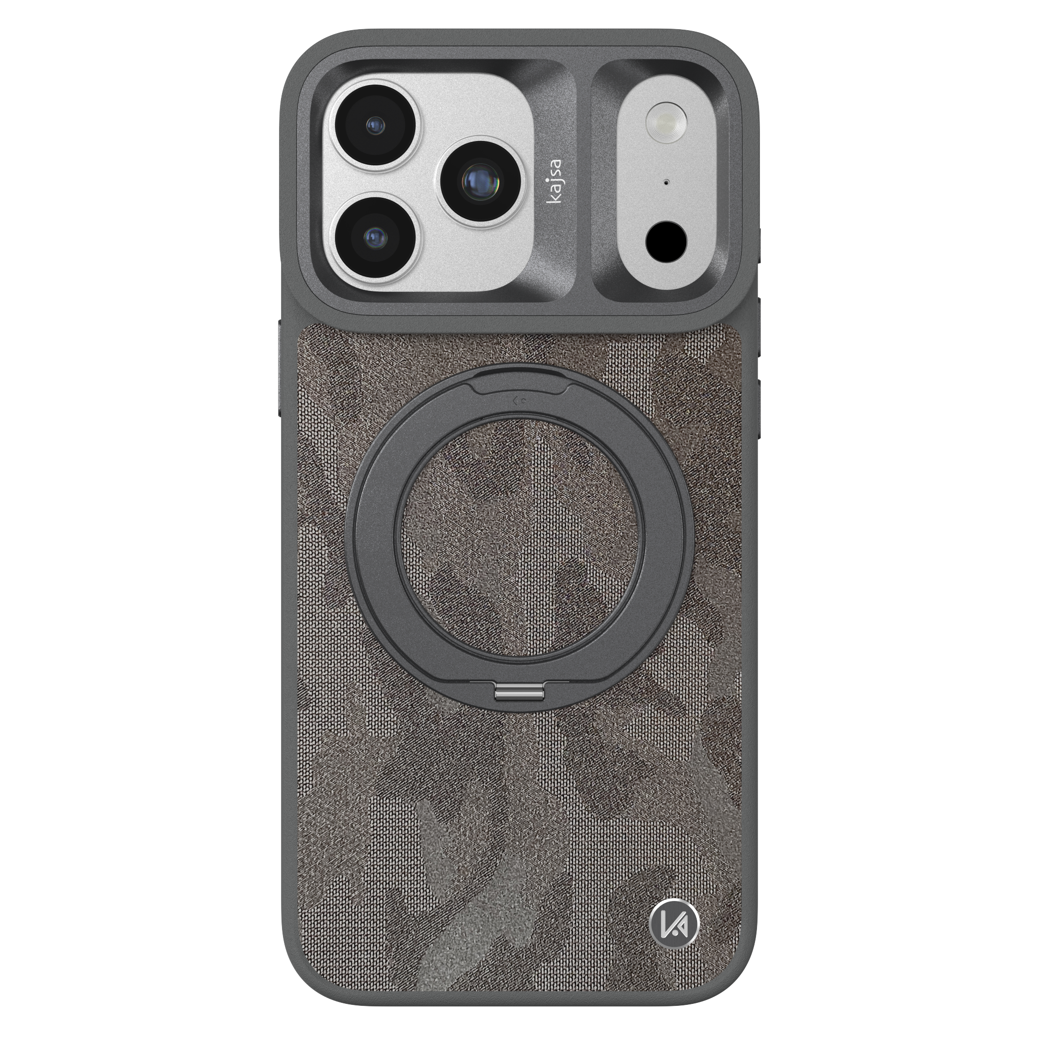 GeoRing Collection - Camo Satin Back Case for iPhone 17 (MagSafe Compatible)