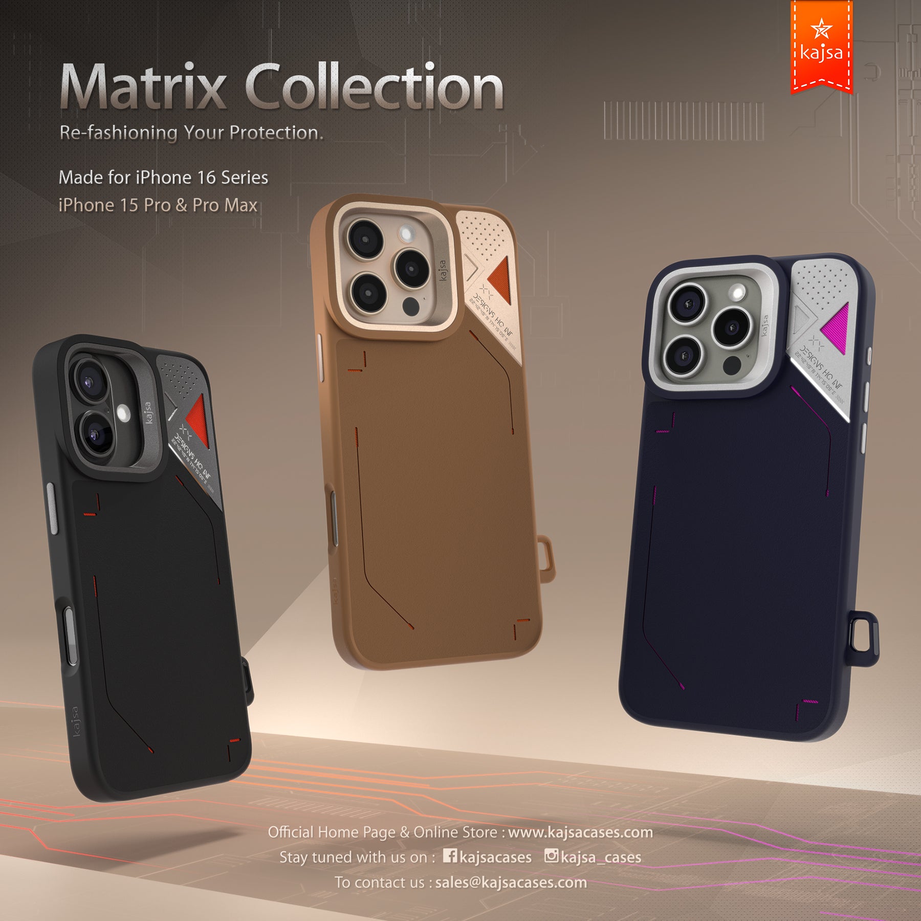 Matrix Collection Back Case for iPhone 16 (MagSafe Compatible)