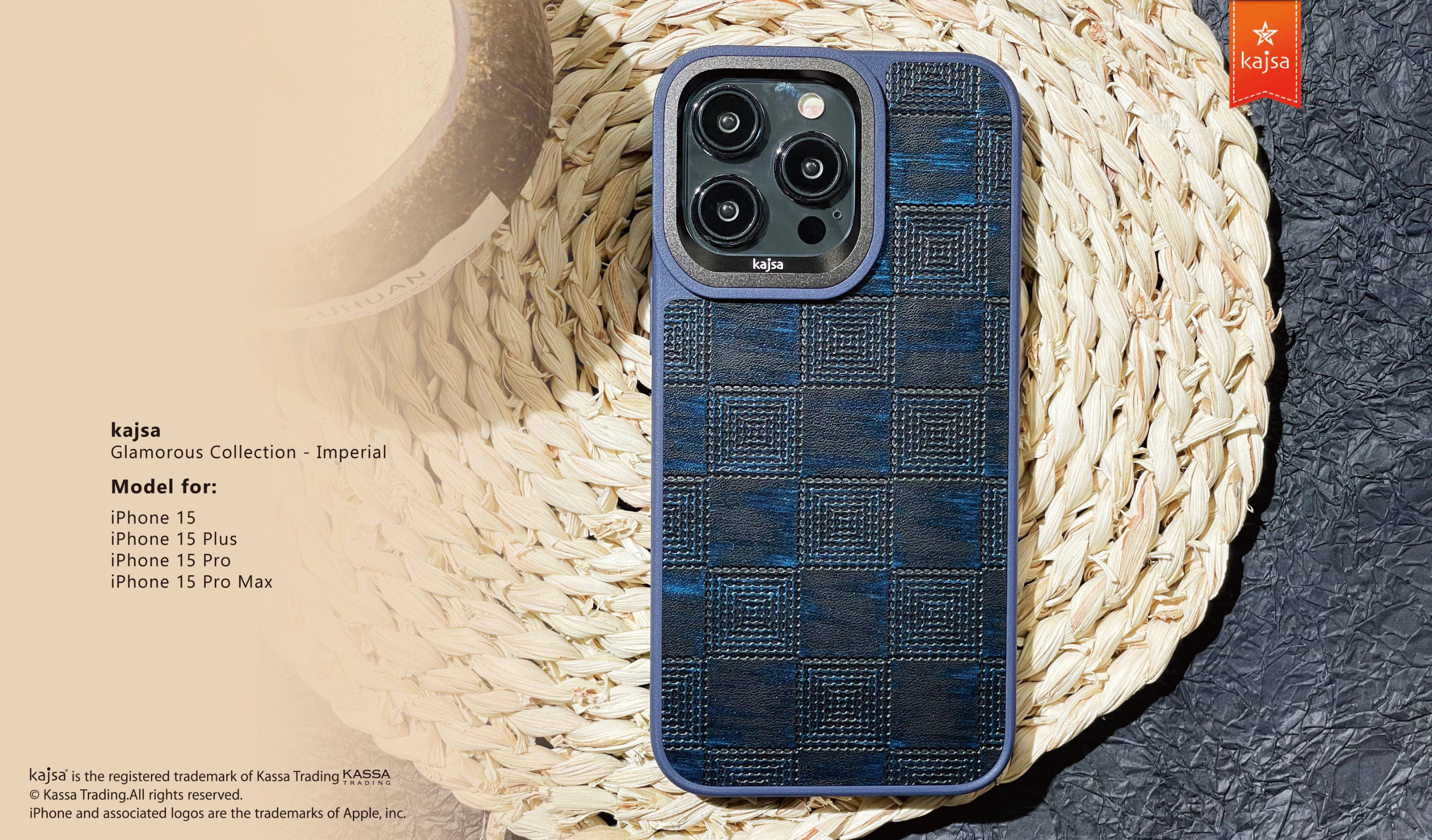 Glamorous Collection - Imperial Back Case for iPhone 15