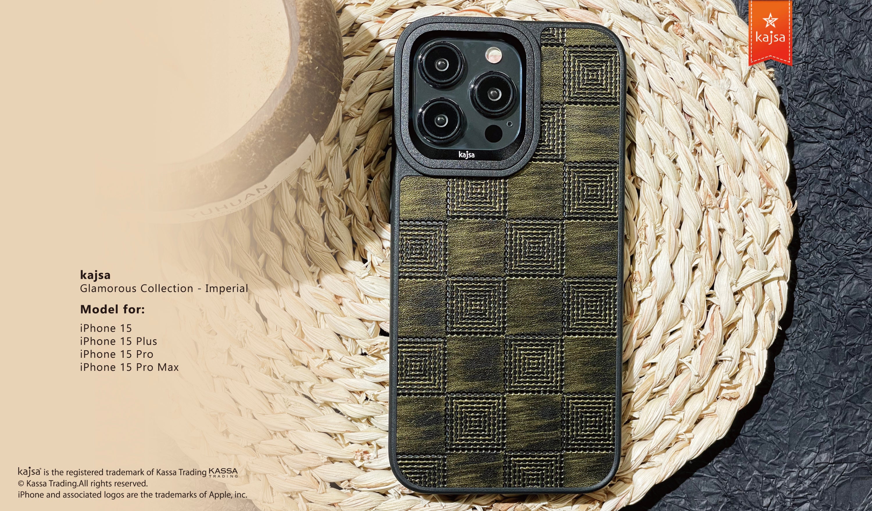 Glamorous Collection - Imperial Back Case for iPhone 15