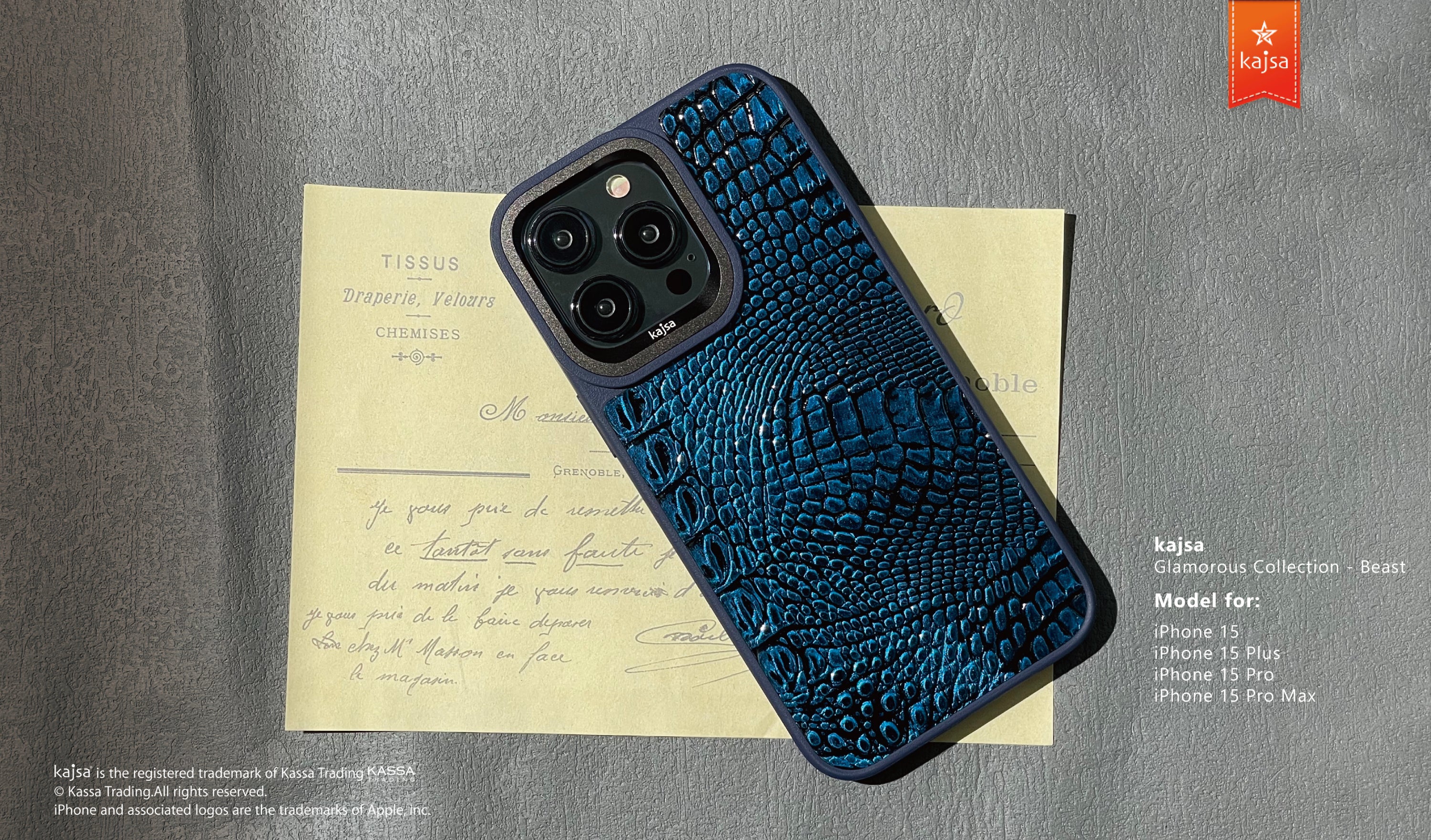 Glamorous Collection - Beast Back Case for iPhone 15