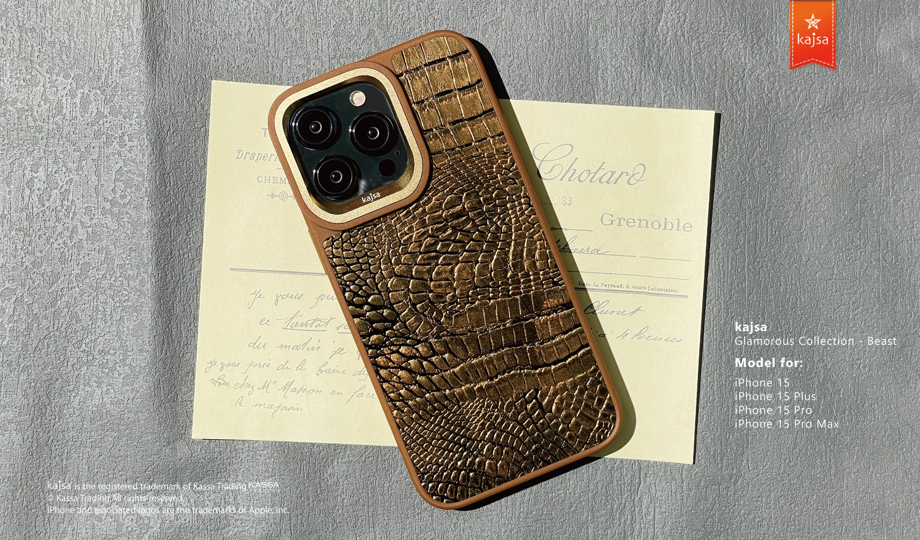 Glamorous Collection - Beast Back Case for iPhone 15