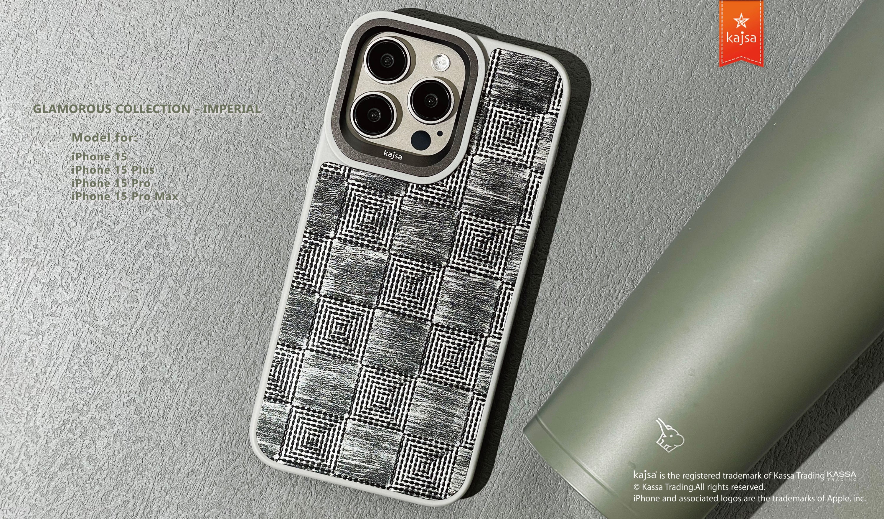 Glamorous Collection - Imperial Back Case for iPhone 15