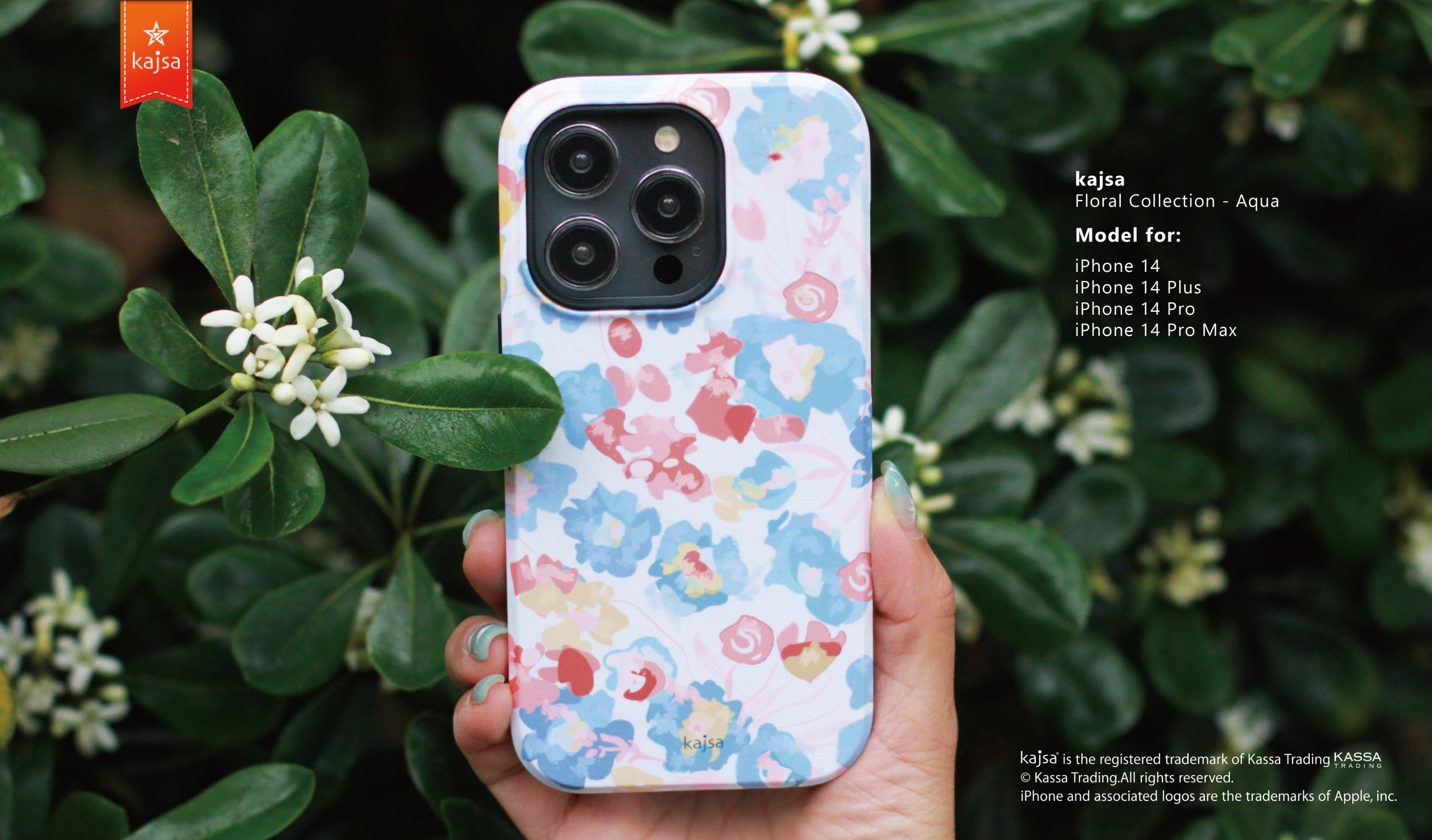 Floral Collection - Aqua Back Base for iPhone 14 (AB4)-Phone Case- phone case - phone cases- phone cover- iphone cover- iphone case- iphone cases- leather case- leather cases- DIYCASE - custom case - leather cover - hand strap case - croco pattern case - snake pattern case - carbon fiber phone case - phone case brand - unique phone case - high quality - phone case brand - protective case - buy phone case hong kong - online buy phone case - iphone手機殼 - 客製化手機殼 - samsung 手機殼 - 香港手機殼 - 買電話殼