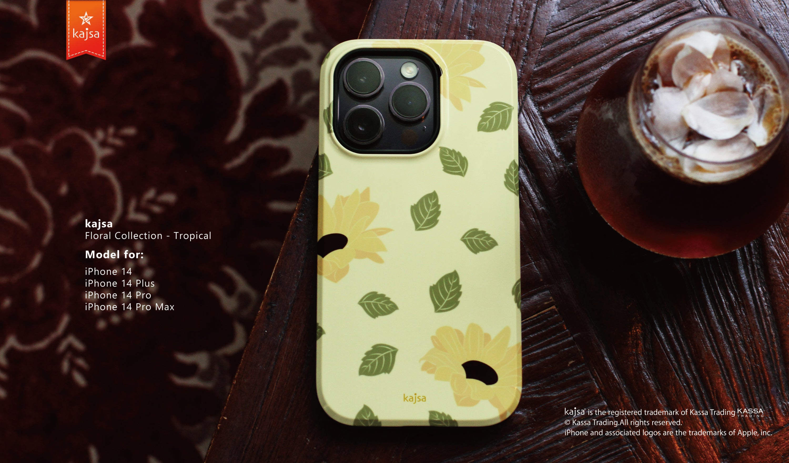 Floral Collection - Tropical Back Base for iPhone 14 (TY6)-Phone Case- phone case - phone cases- phone cover- iphone cover- iphone case- iphone cases- leather case- leather cases- DIYCASE - custom case - leather cover - hand strap case - croco pattern case - snake pattern case - carbon fiber phone case - phone case brand - unique phone case - high quality - phone case brand - protective case - buy phone case hong kong - online buy phone case - iphone手機殼 - 客製化手機殼 - samsung 手機殼 - 香港手機殼 - 買電話殼