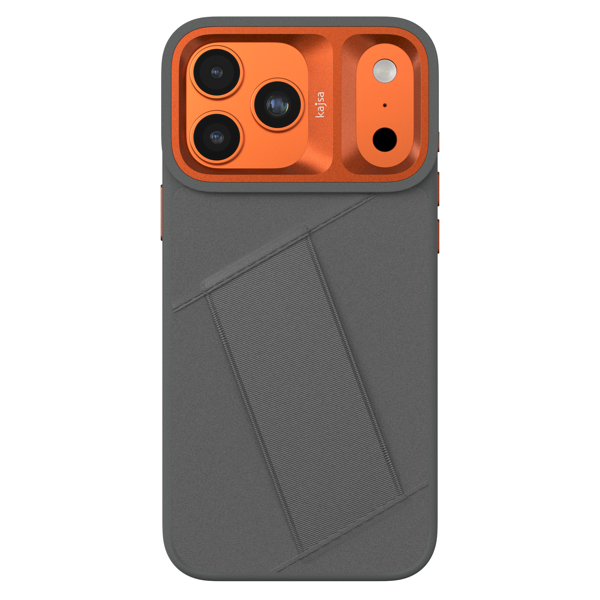 Preppie Collection - Elastic Hand Grip back case for iPhone 17