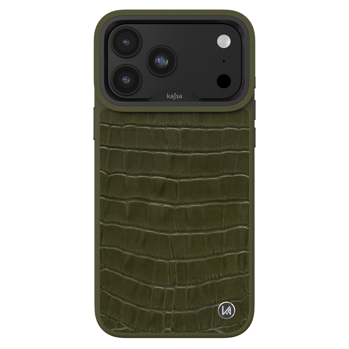 Neo Classic Collection - Genuine Croco Pattern Leather Back Case for iPhone 18 (MagSafe Compatible)