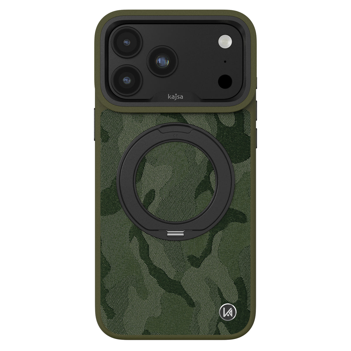 GeoRing Collection - Camo Satin Back Case for iPhone 18 (MagSafe Compatible)