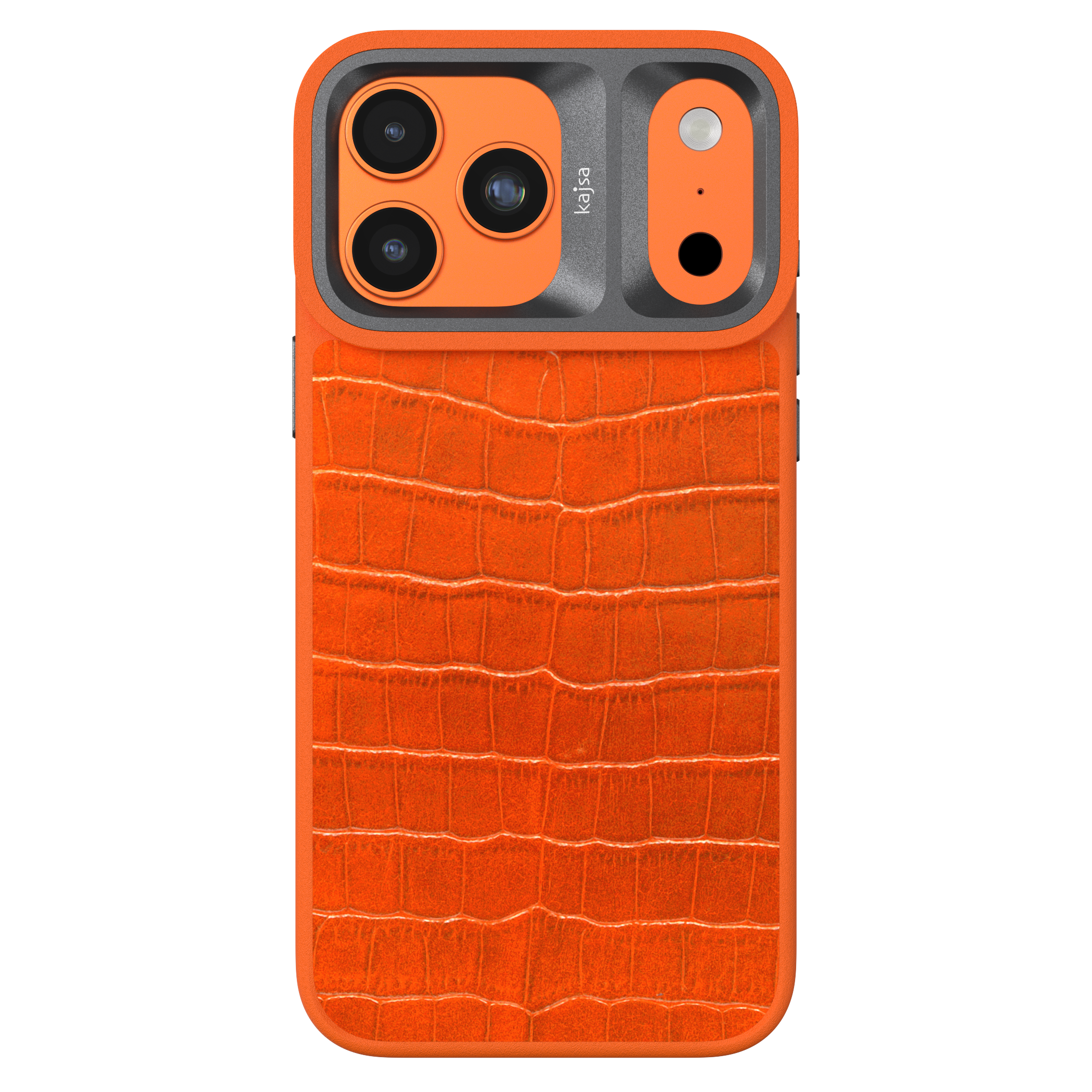 Neo Classic Collection - Genuine Croco Pattern Leather Back Case for iPhone 17 (MagSafe Compatible)