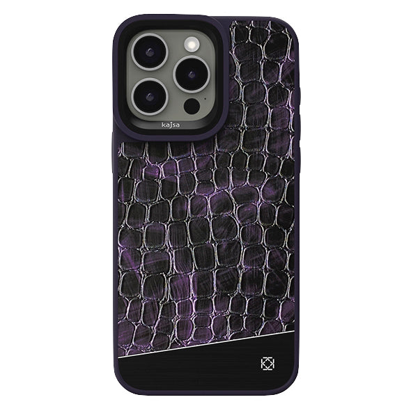 Glamorous Collection - Titanium Stone Back Case for iPhone 15