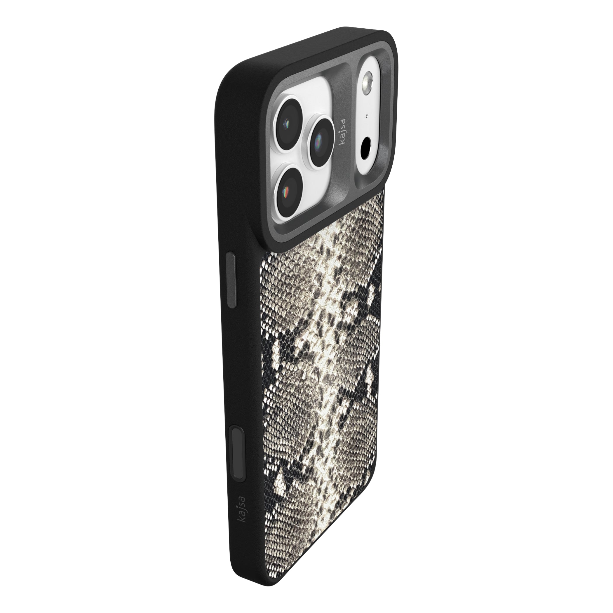 Glamorous Collection - Genuine Leather Snake Pattern Back Case for iPhone 17 (MagSafe Compatible)