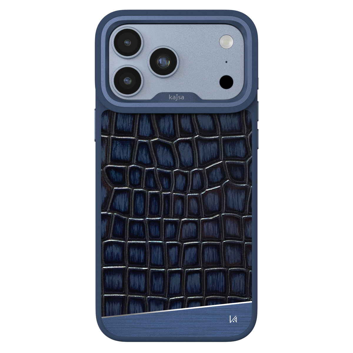 Glamorous Collection - Metallic Croco Back Case for iPhone 18 (MagSafe Compatible)