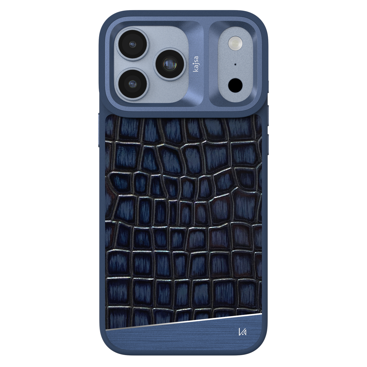 Glamorous Collection - Metallic Croco Back Case for iPhone 18 (MagSafe Compatible)